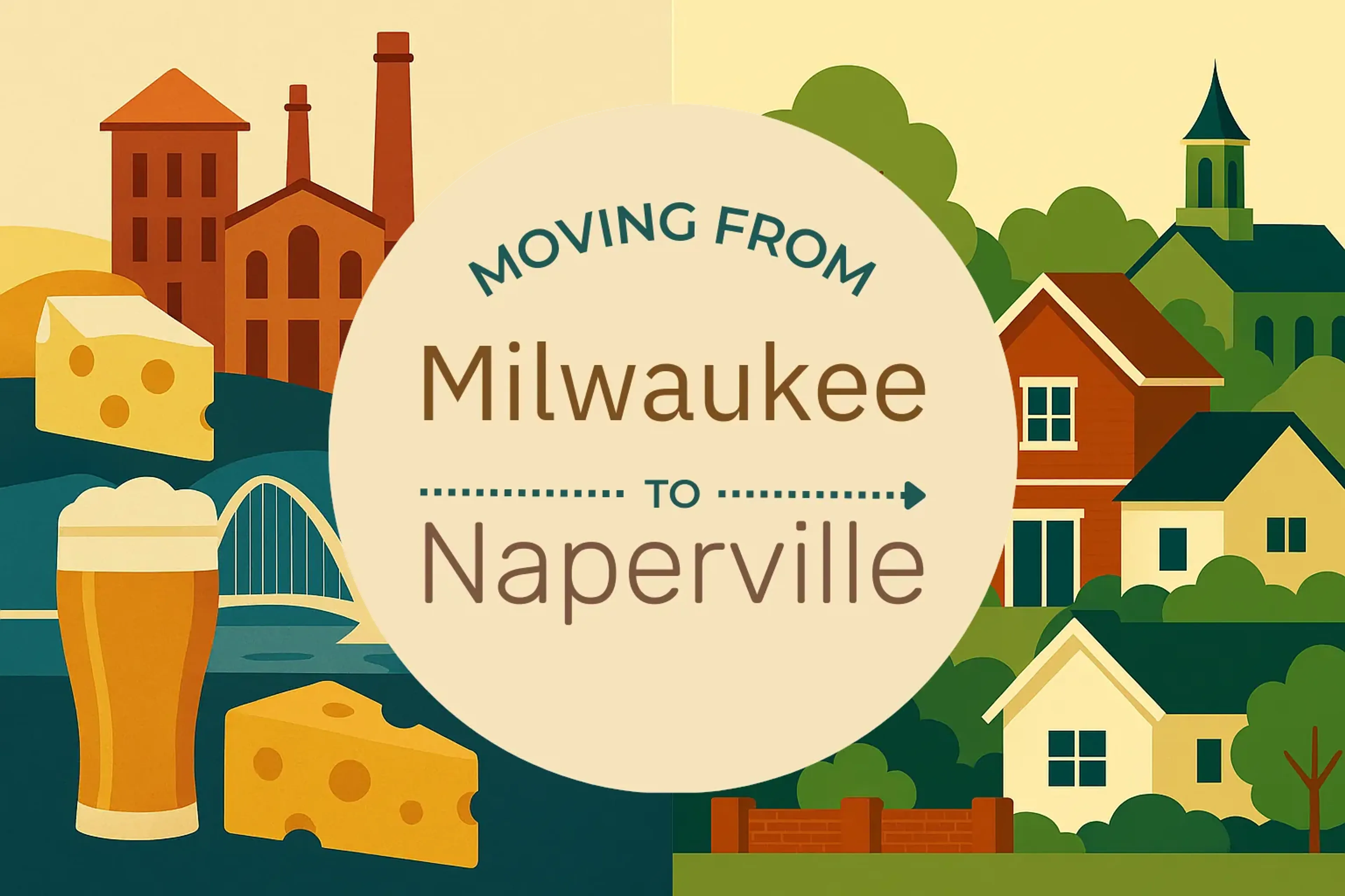 Side-by-side comparison of Milwaukee to Naperville moving companies
