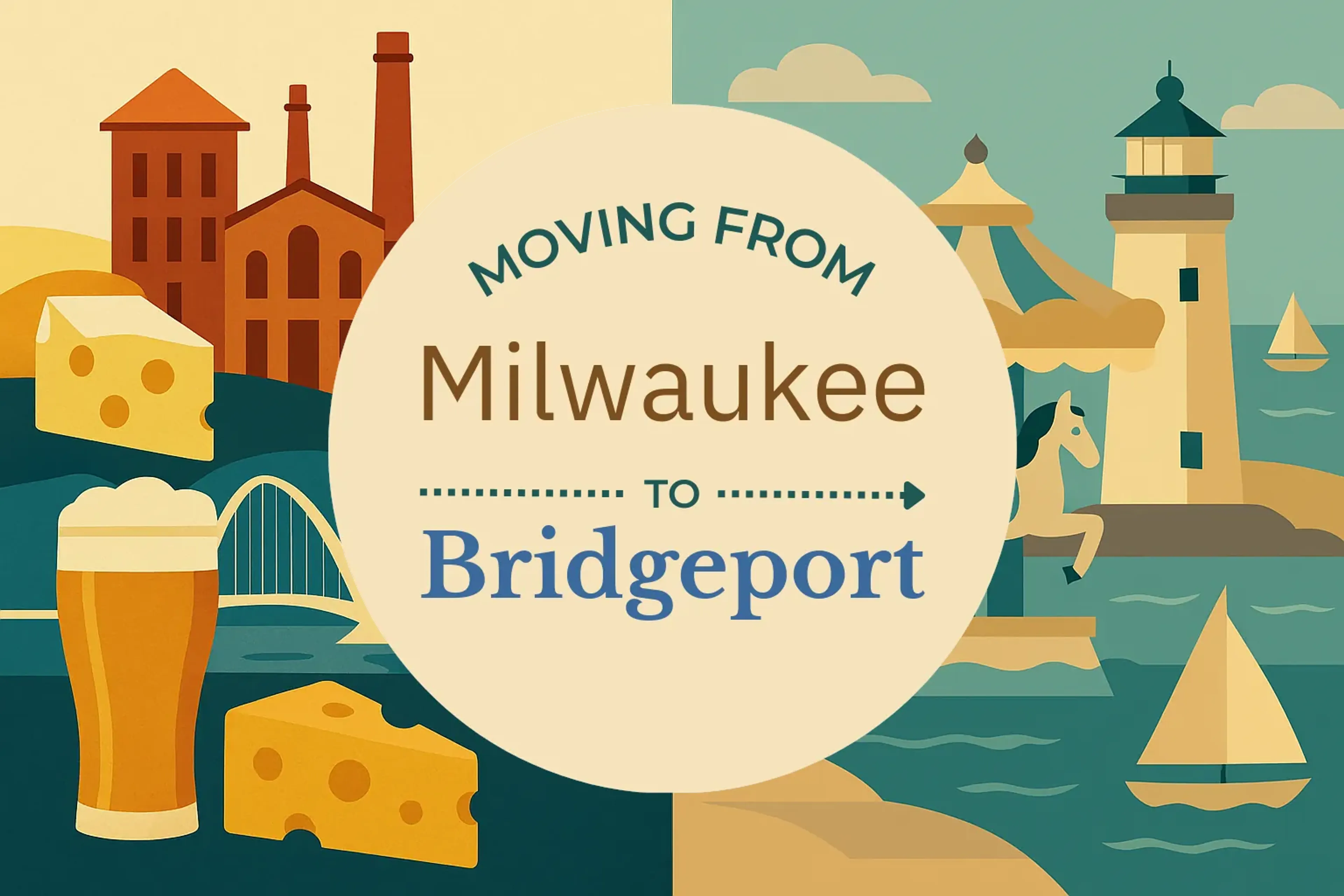 Side-by-side comparison of Milwaukee to Bridgeport moving companies