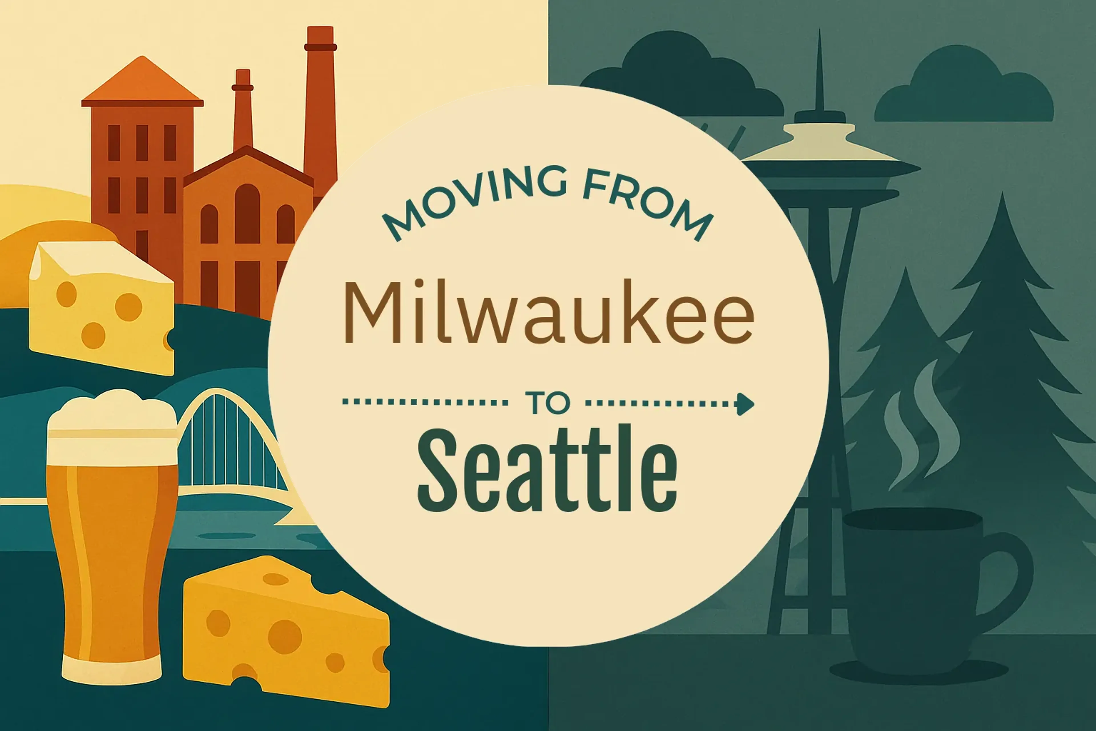 Side-by-side comparison of Milwaukee to Seattle moving companies