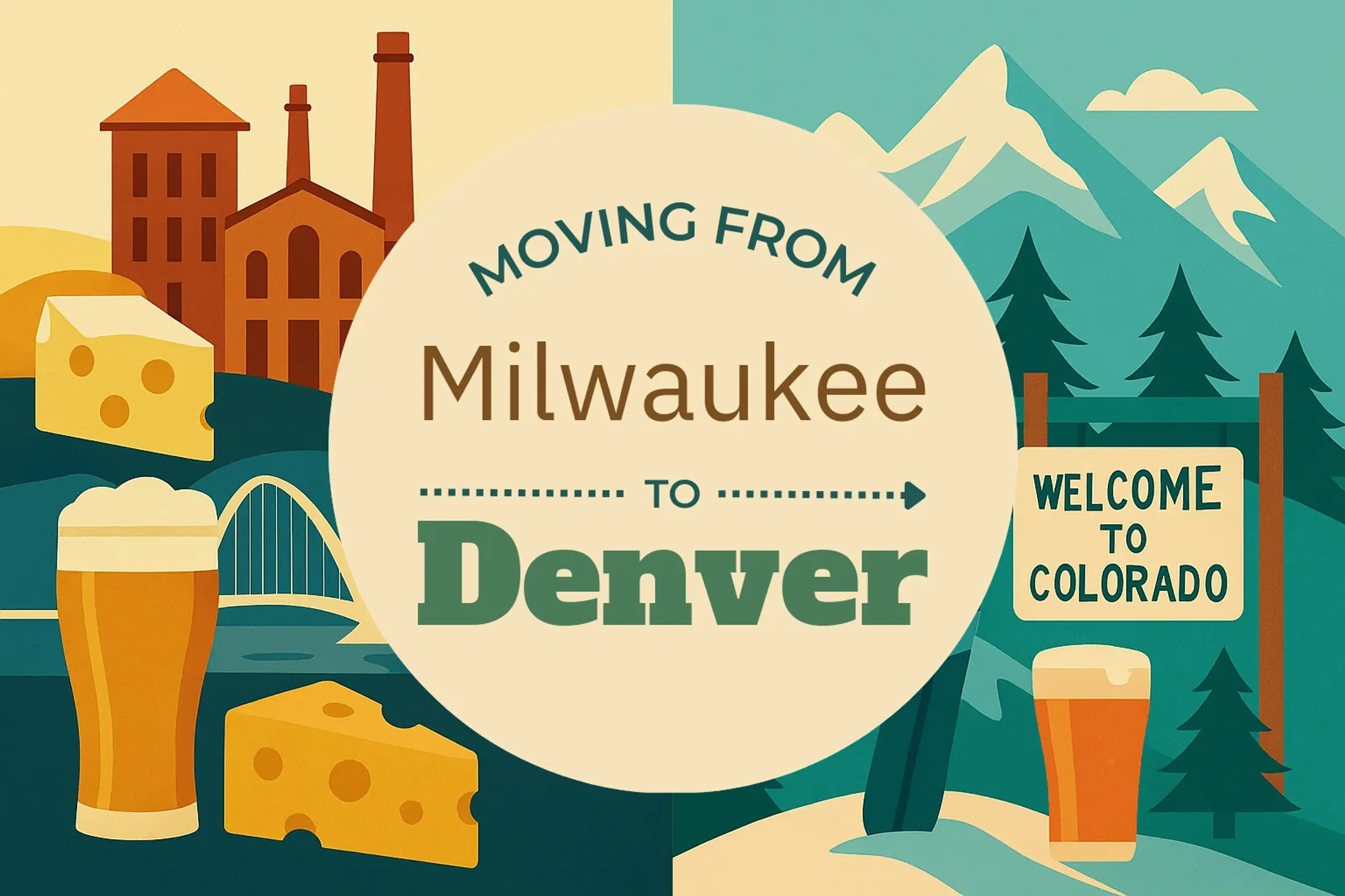 Side-by-side comparison of Milwaukee to Denver moving companies