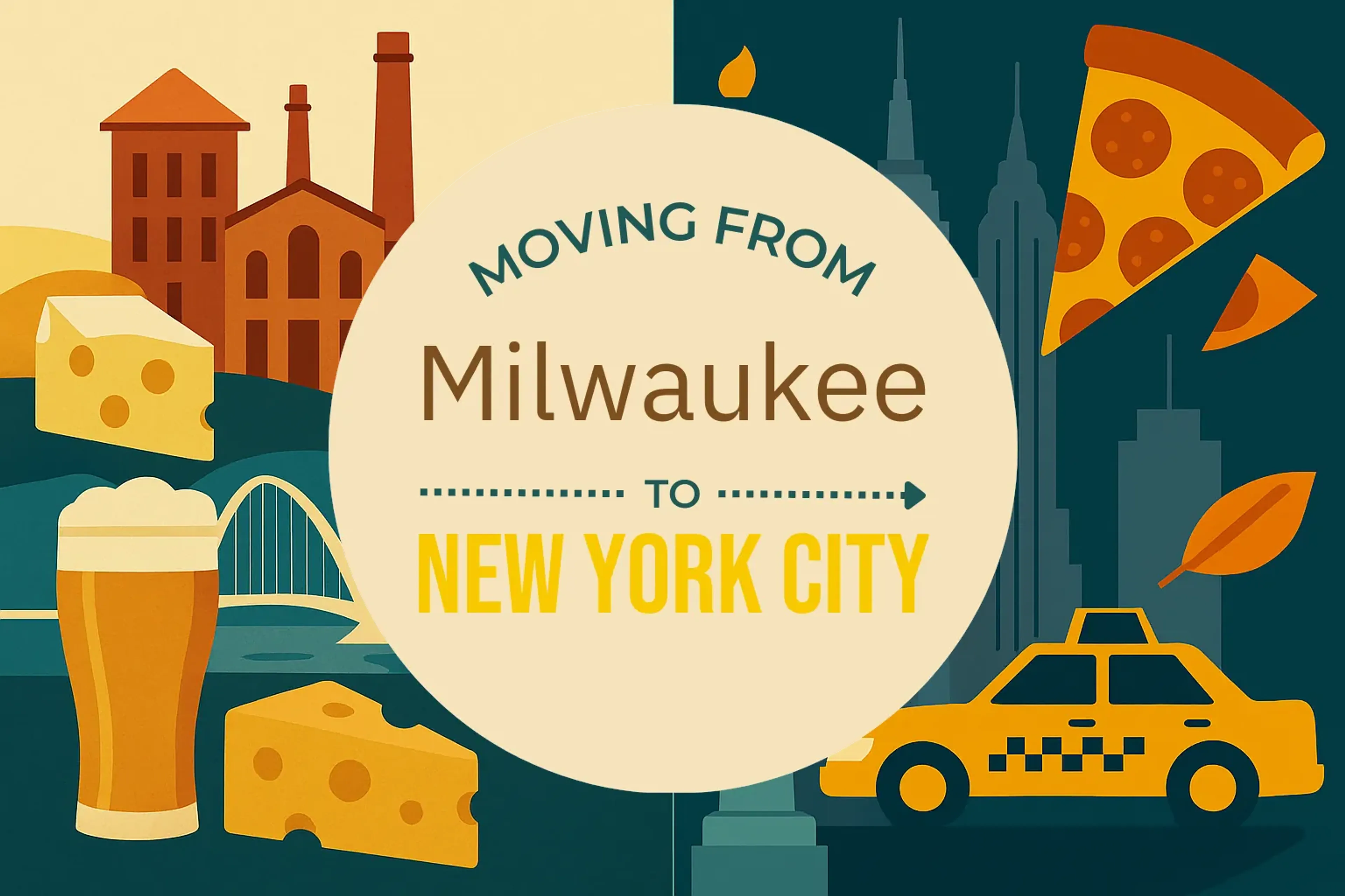 Side-by-side comparison of Milwaukee to New York City moving companies