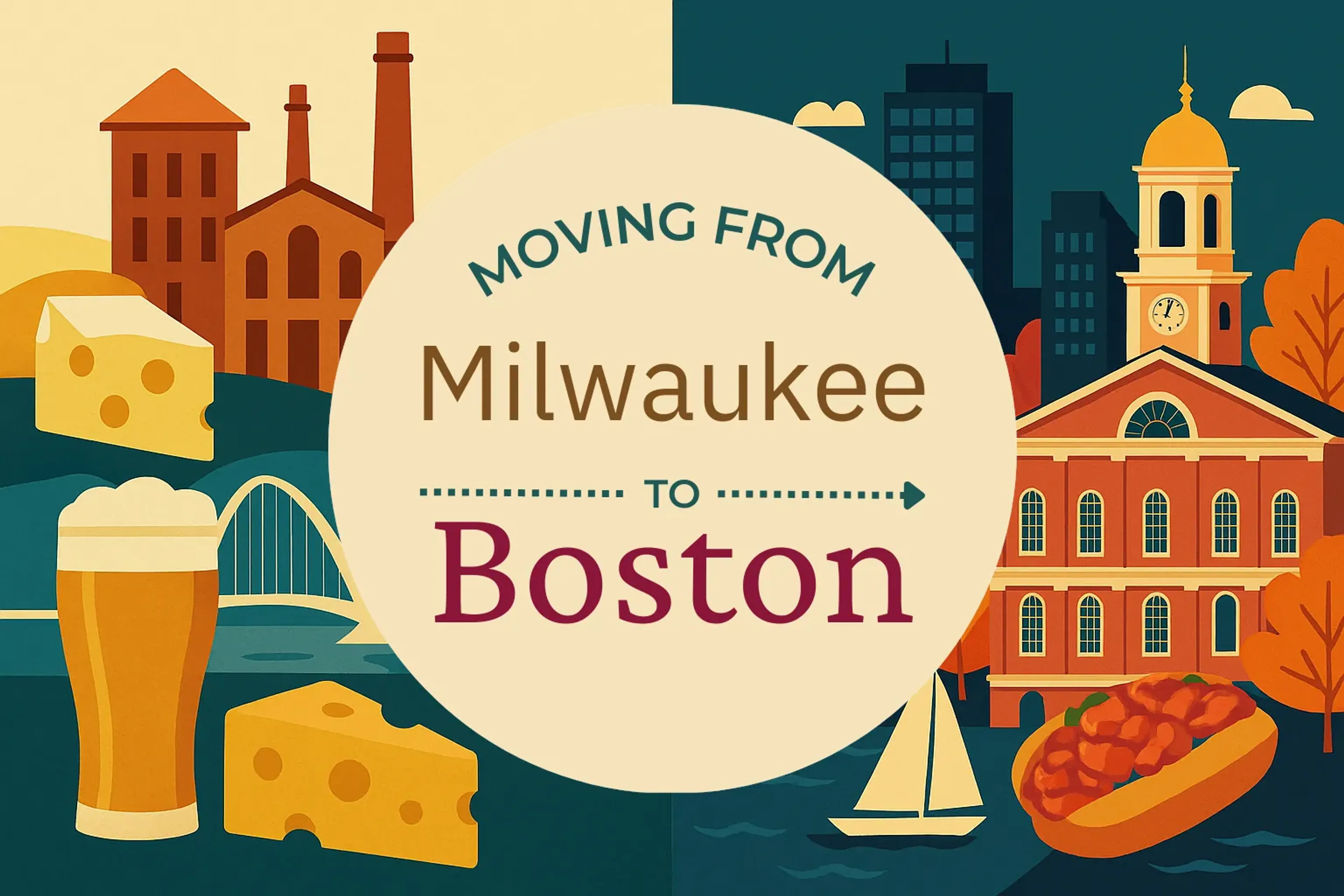 Side-by-side comparison of Milwaukee to Boston moving companies