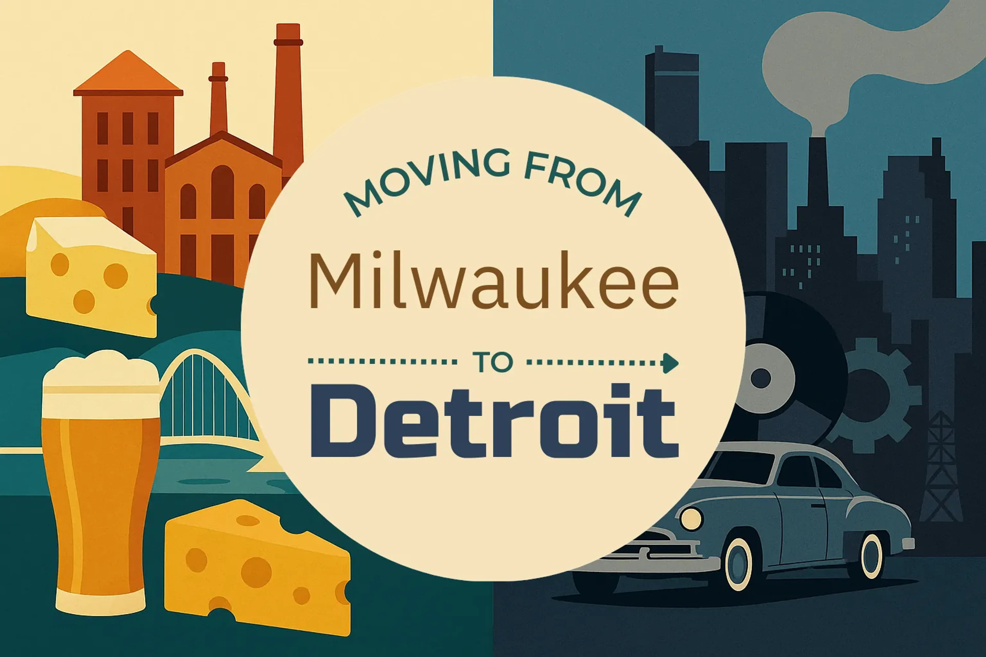 Side-by-side comparison of Milwaukee to Detroit moving companies
