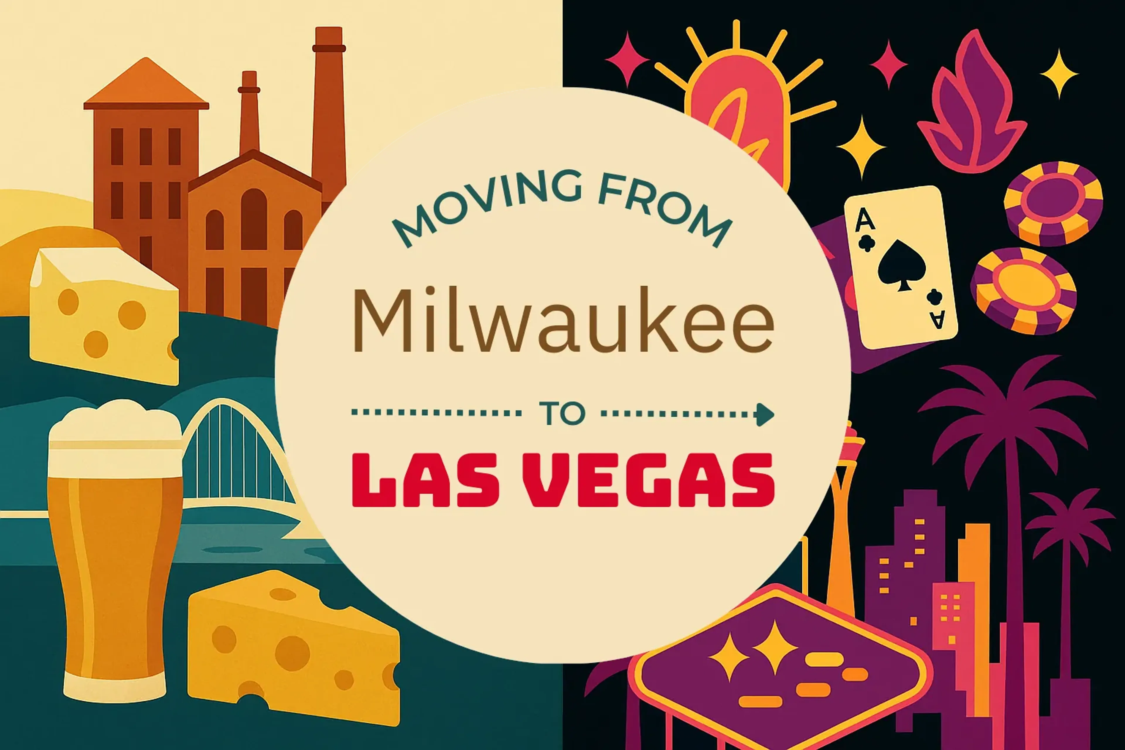Side-by-side comparison of Milwaukee to Las Vegas moving companies