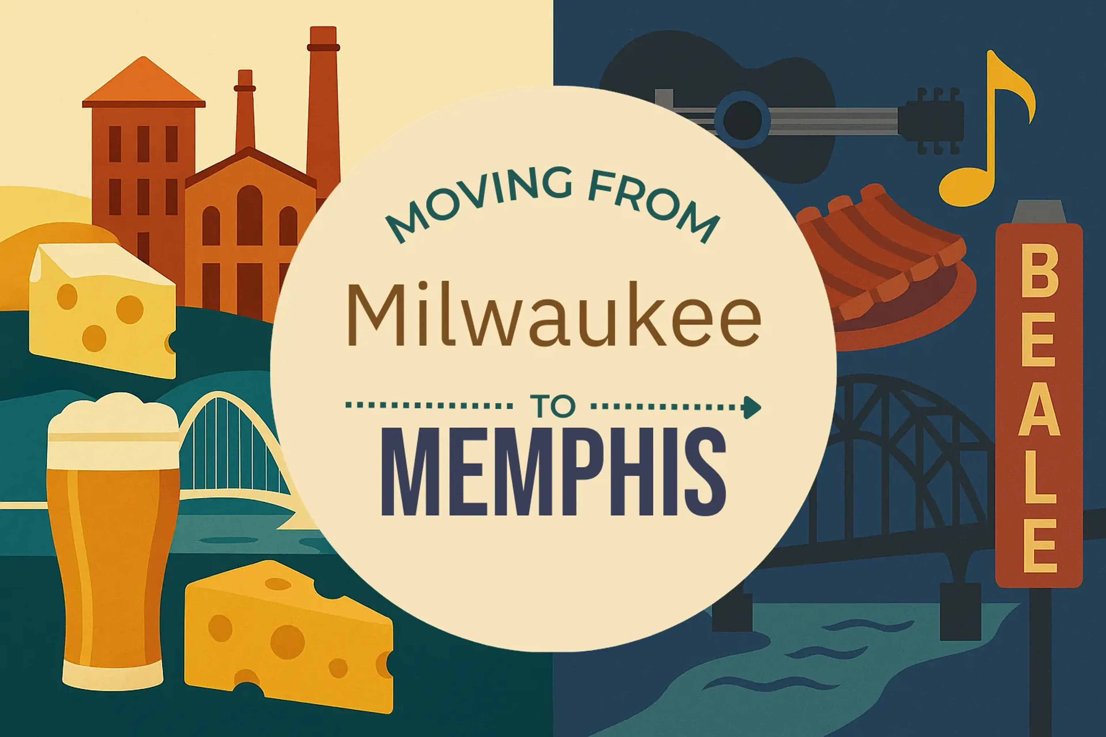 Side-by-side comparison of Milwaukee to Memphis moving companies