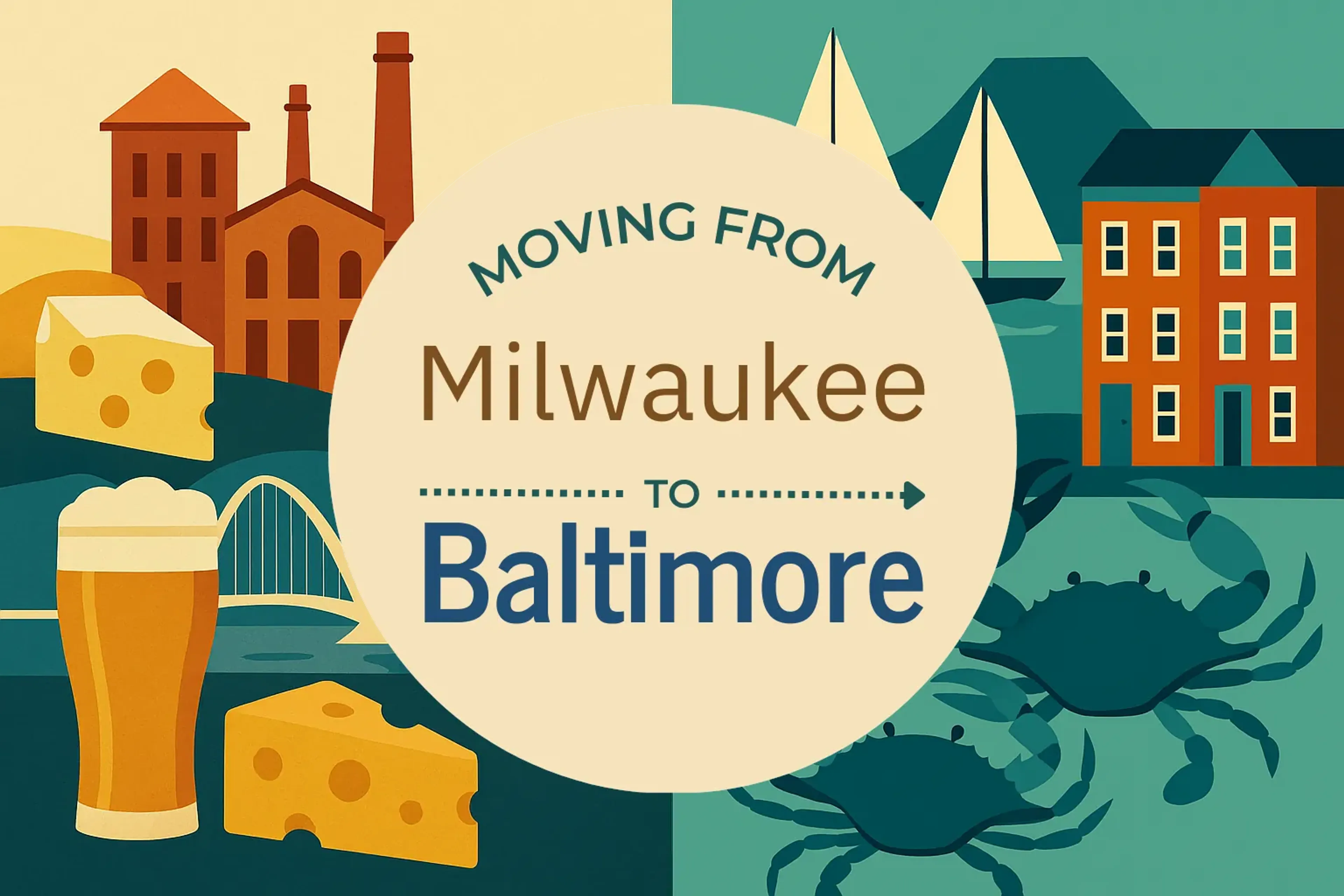 Side-by-side comparison of Milwaukee to Baltimore moving companies