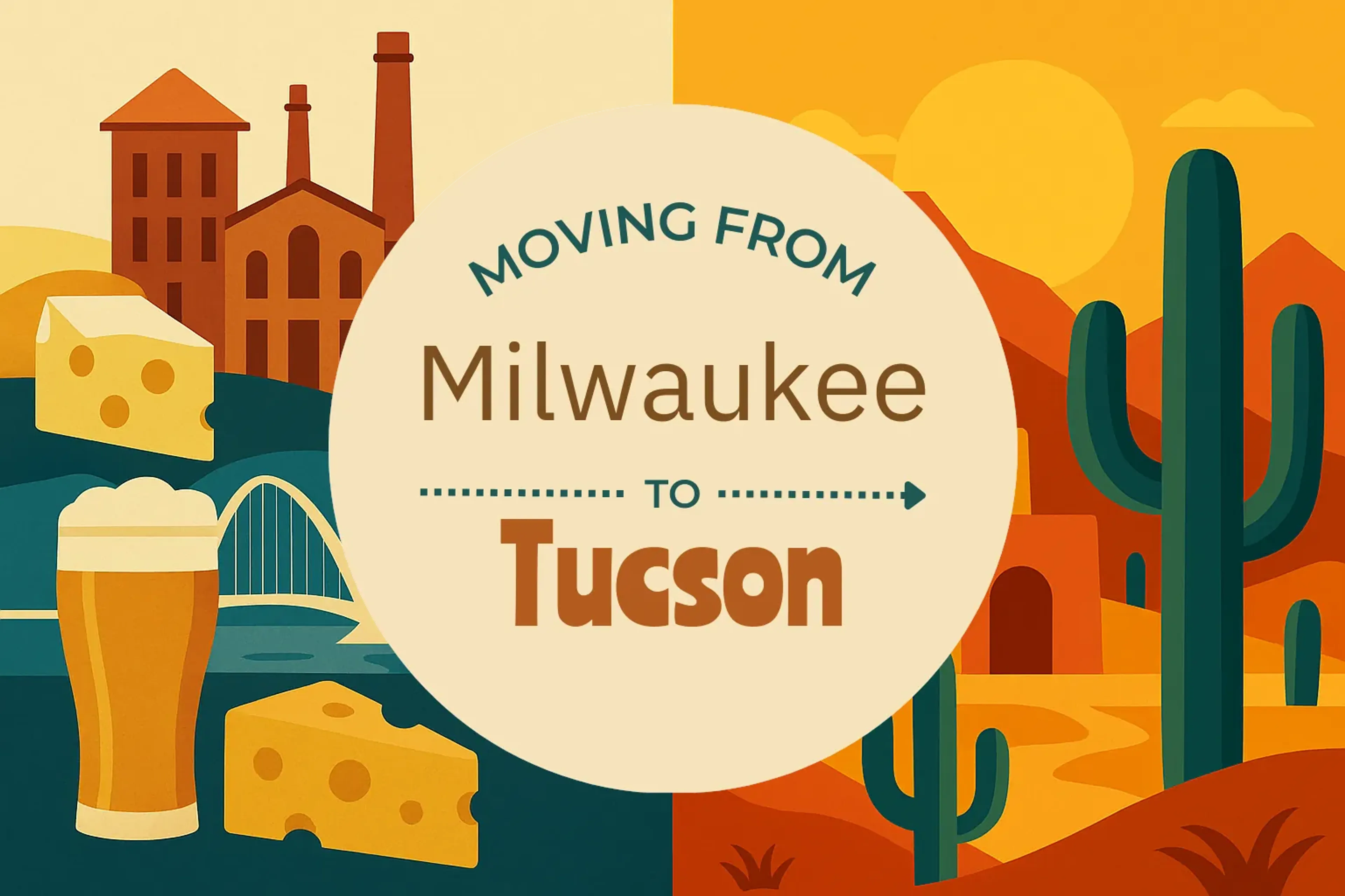 Side-by-side comparison of Milwaukee to Tucson moving companies