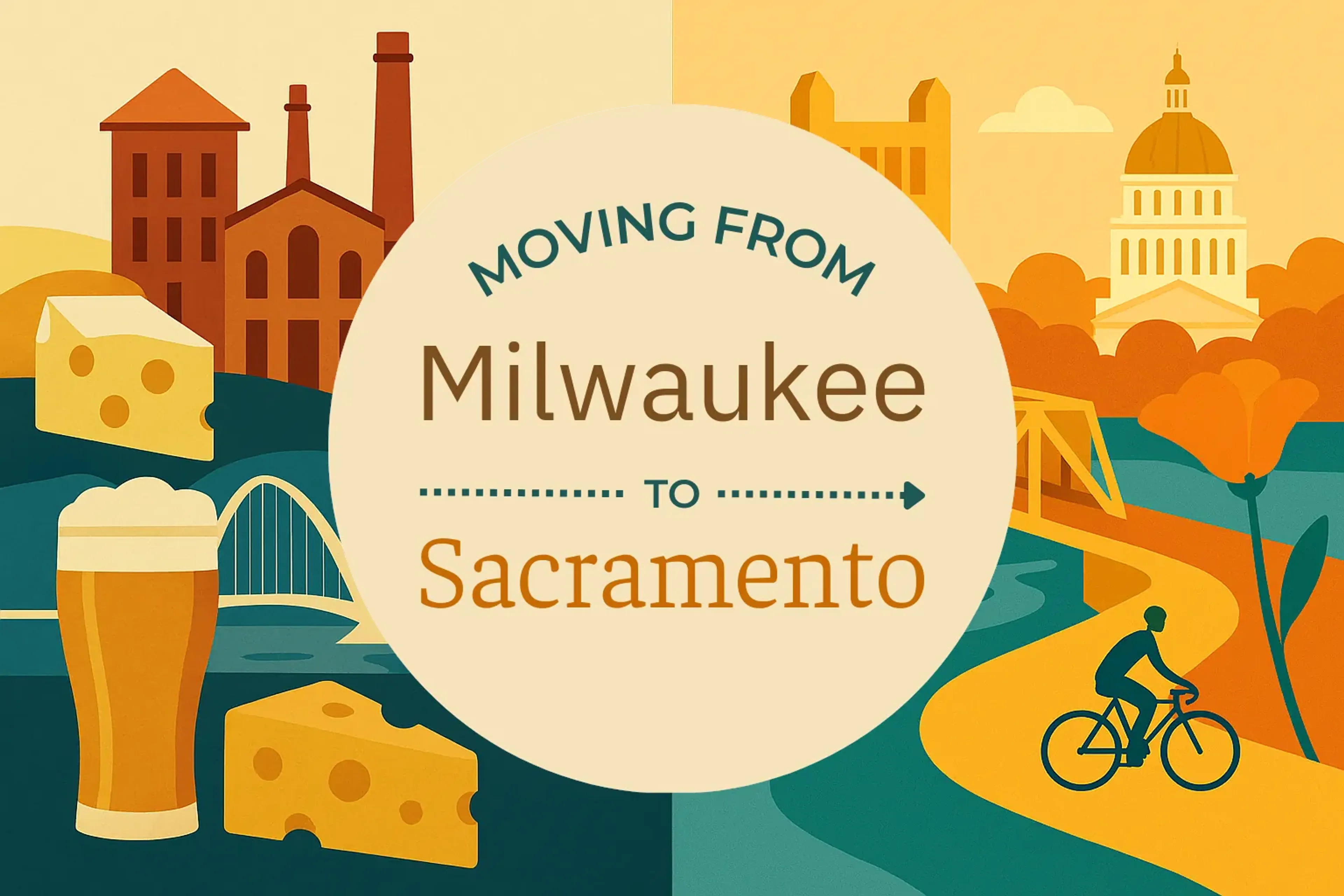 Side-by-side comparison of Milwaukee to Sacramento moving companies