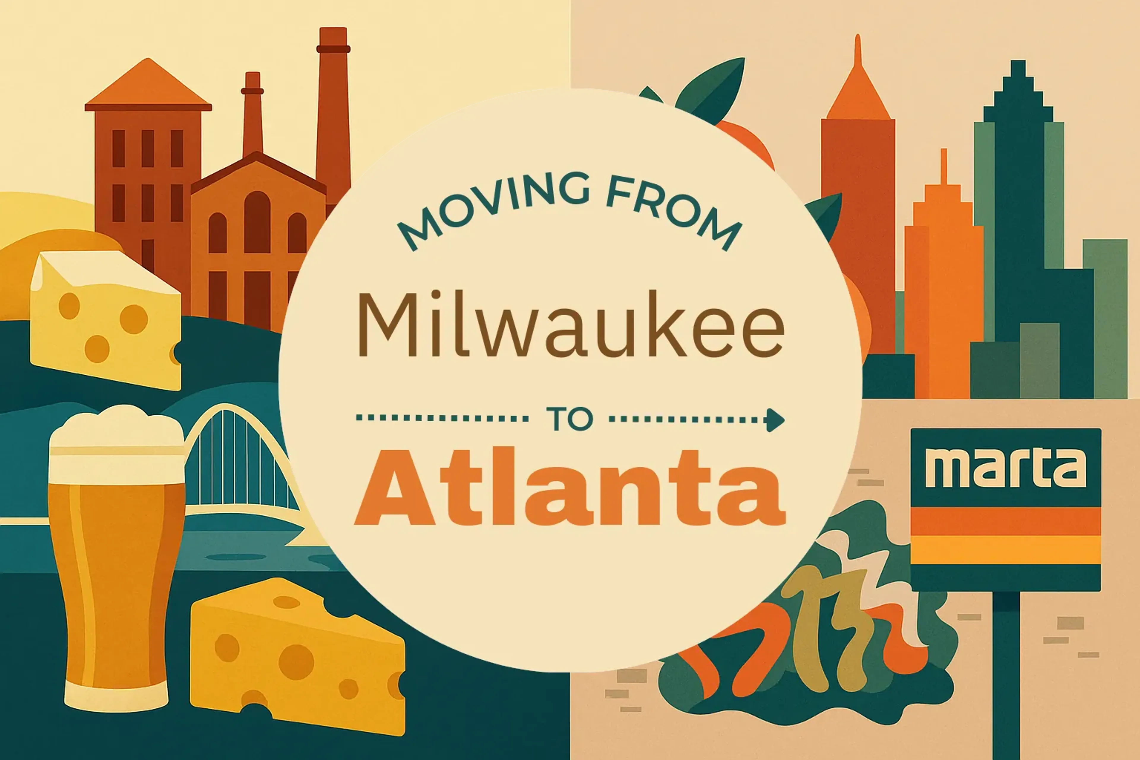 Side-by-side comparison of Milwaukee to Atlanta moving companies