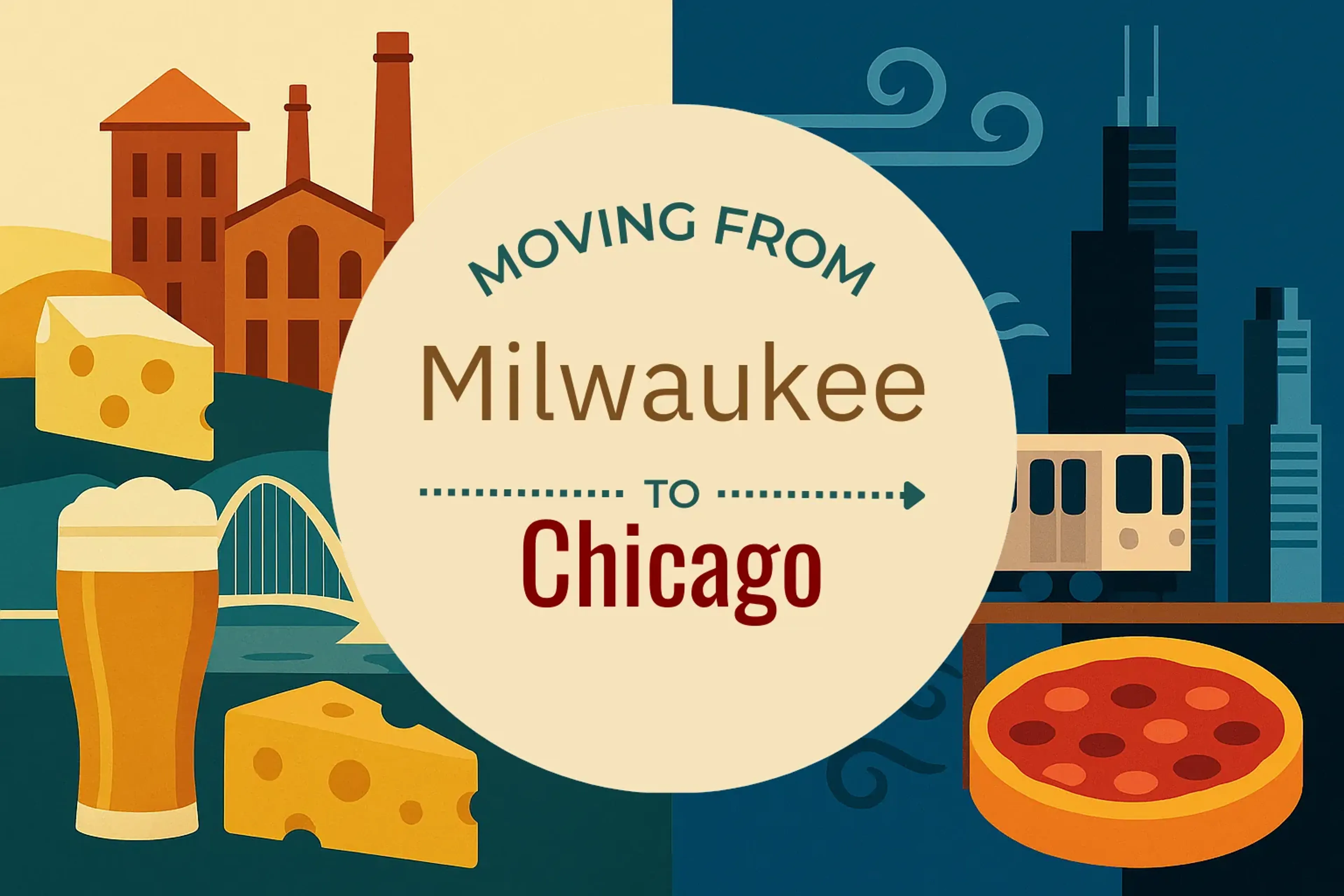 Side-by-side comparison of Milwaukee to Chicago moving companies
