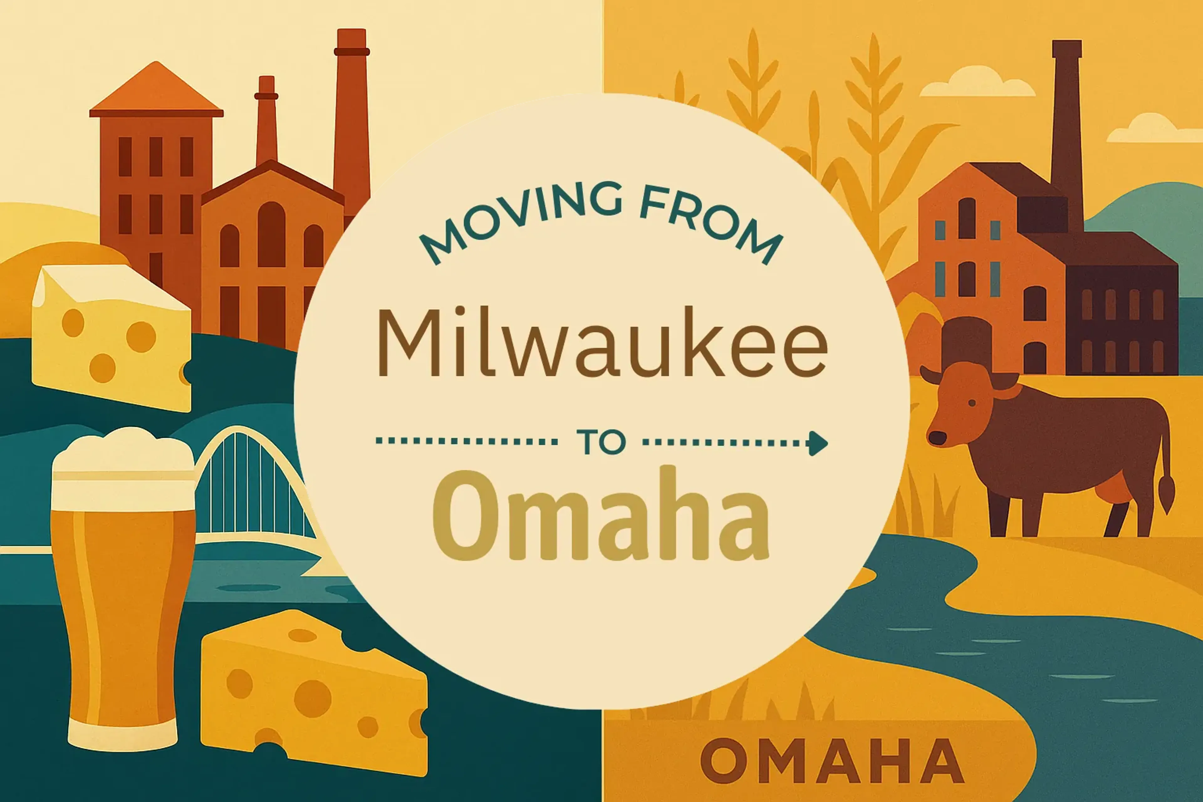 Side-by-side comparison of Milwaukee to Omaha moving companies