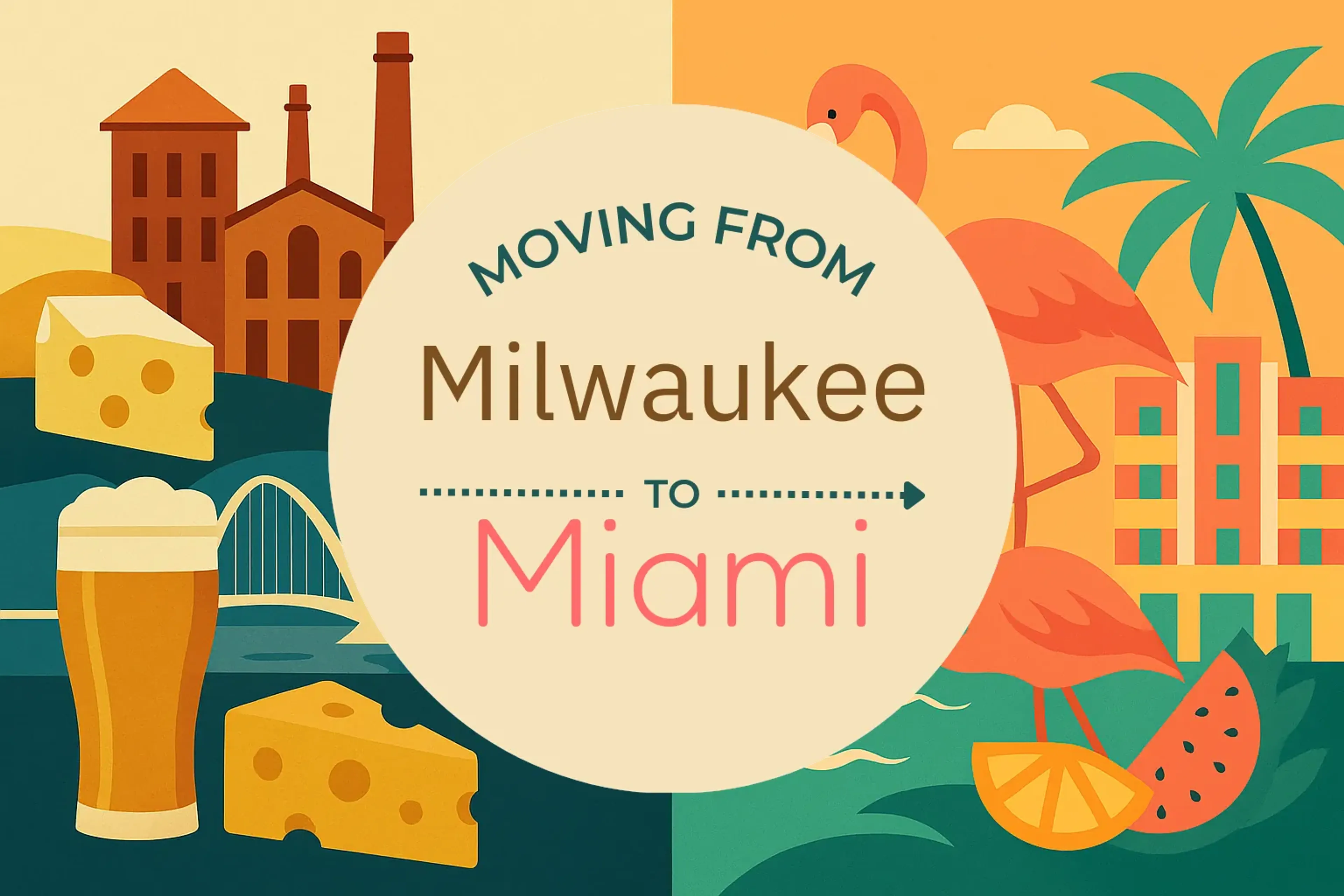 Side-by-side comparison of Milwaukee to Miami moving companies
