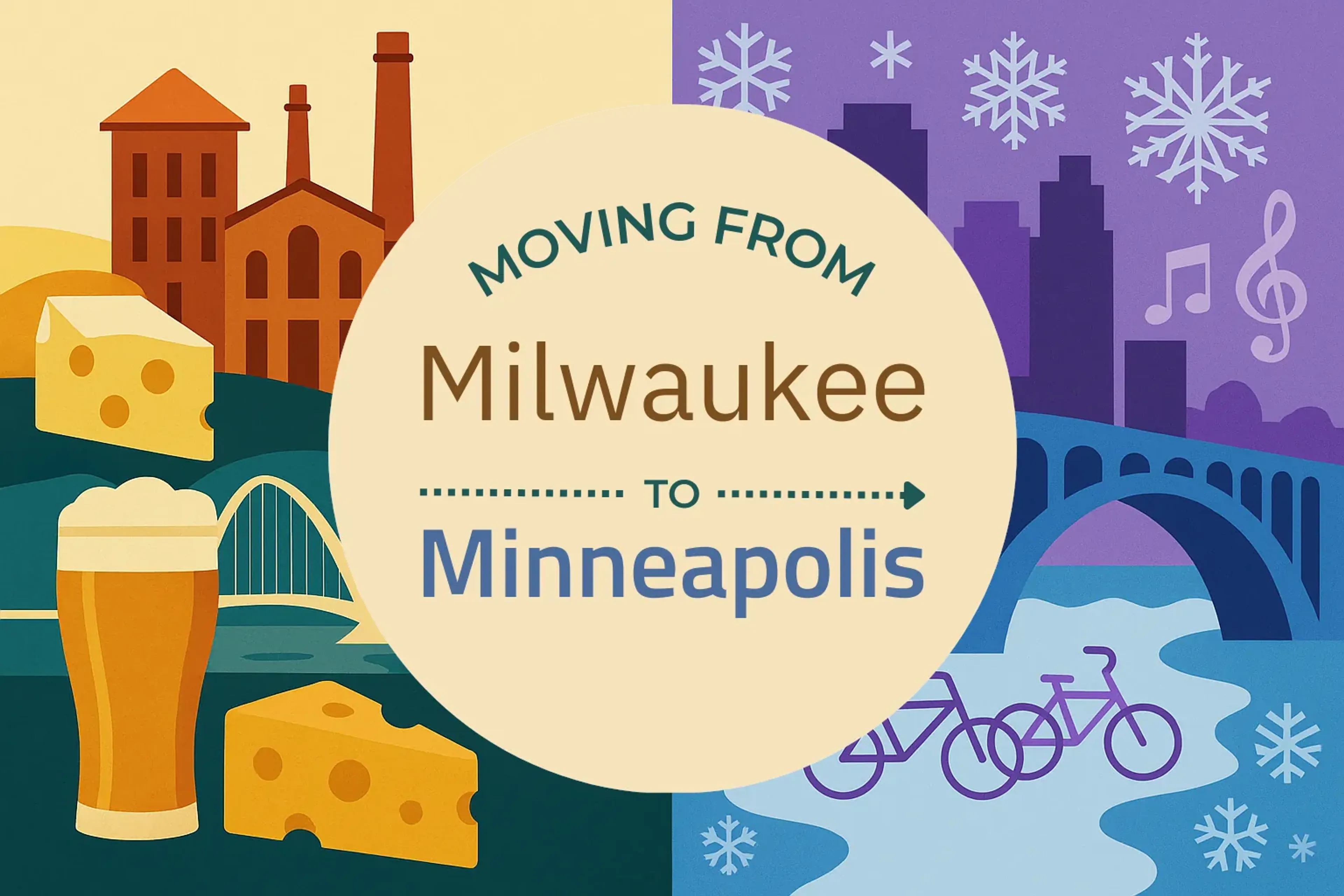 Side-by-side comparison of Milwaukee to Minneapolis moving companies