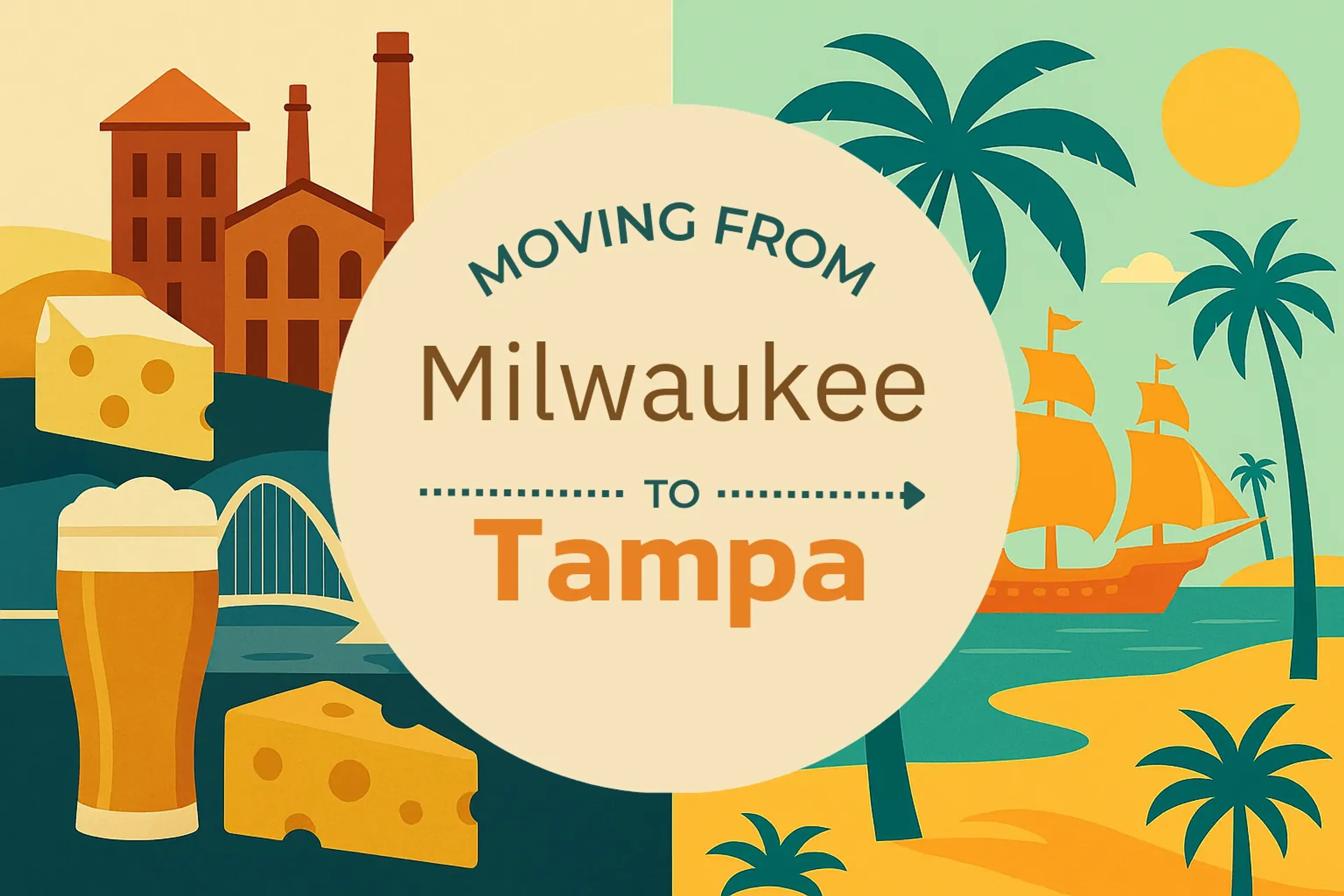 Side-by-side comparison of Milwaukee to Tampa moving companies