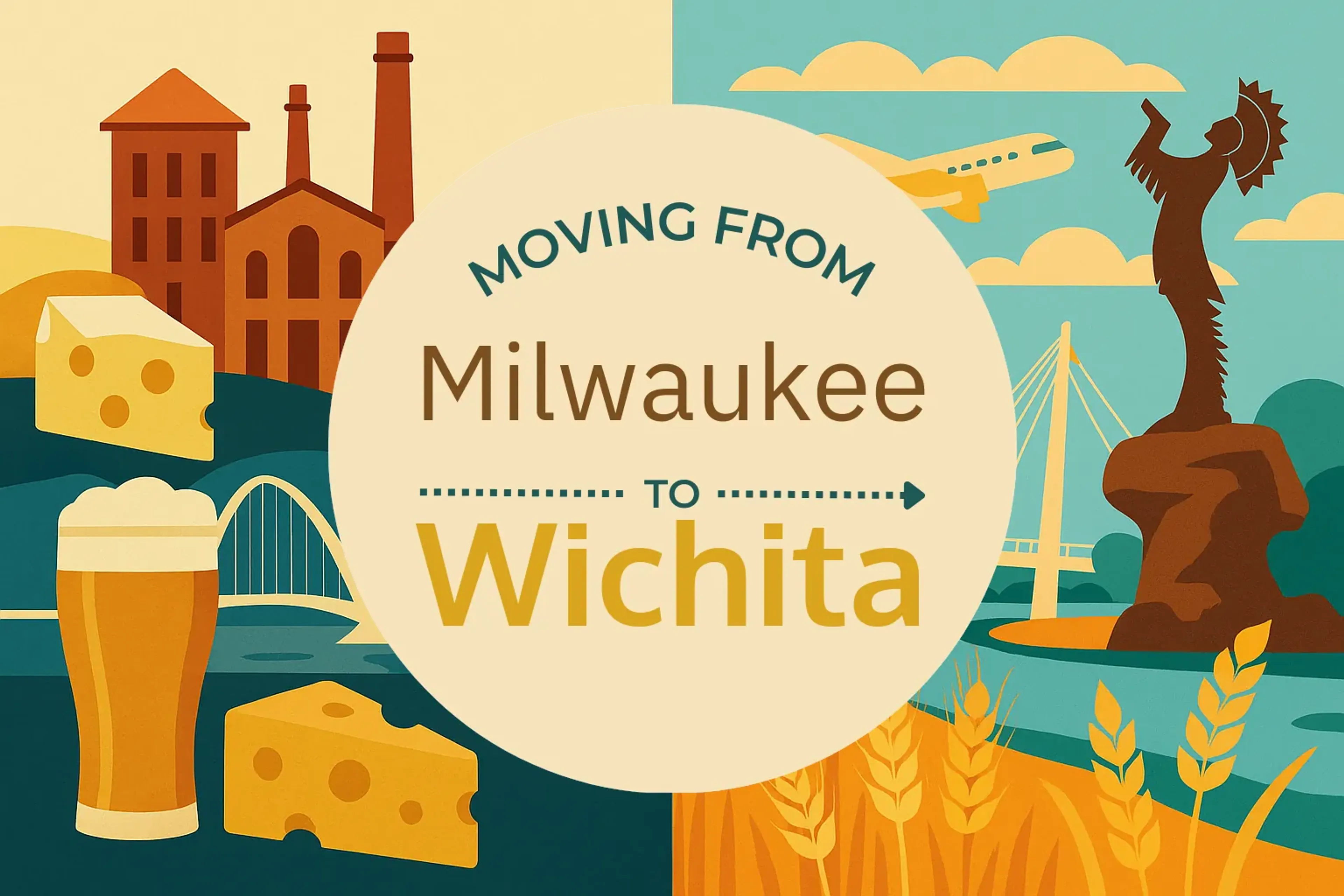 Side-by-side comparison of Milwaukee to Wichita moving companies