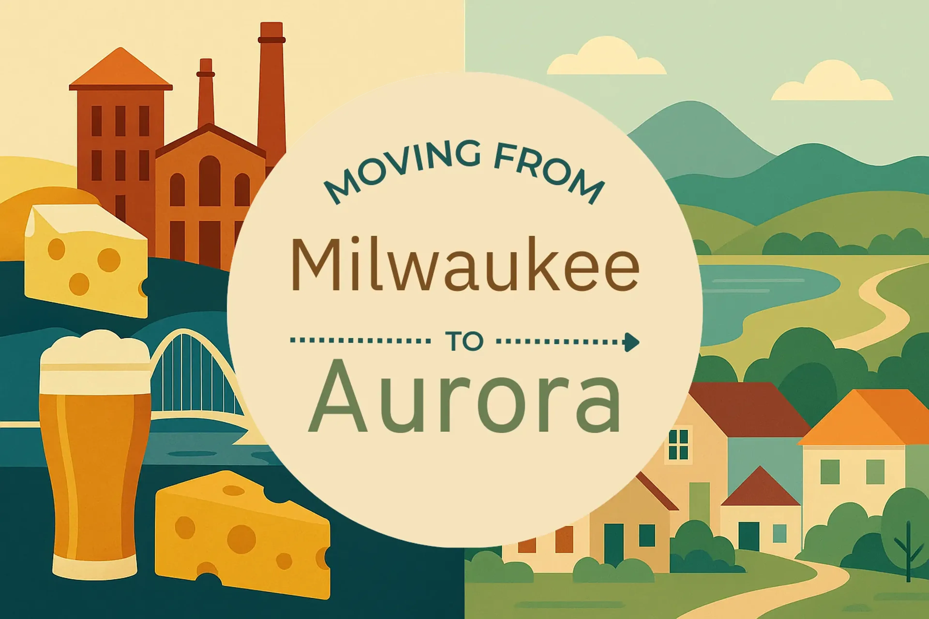 Side-by-side comparison of Milwaukee to Aurora moving companies