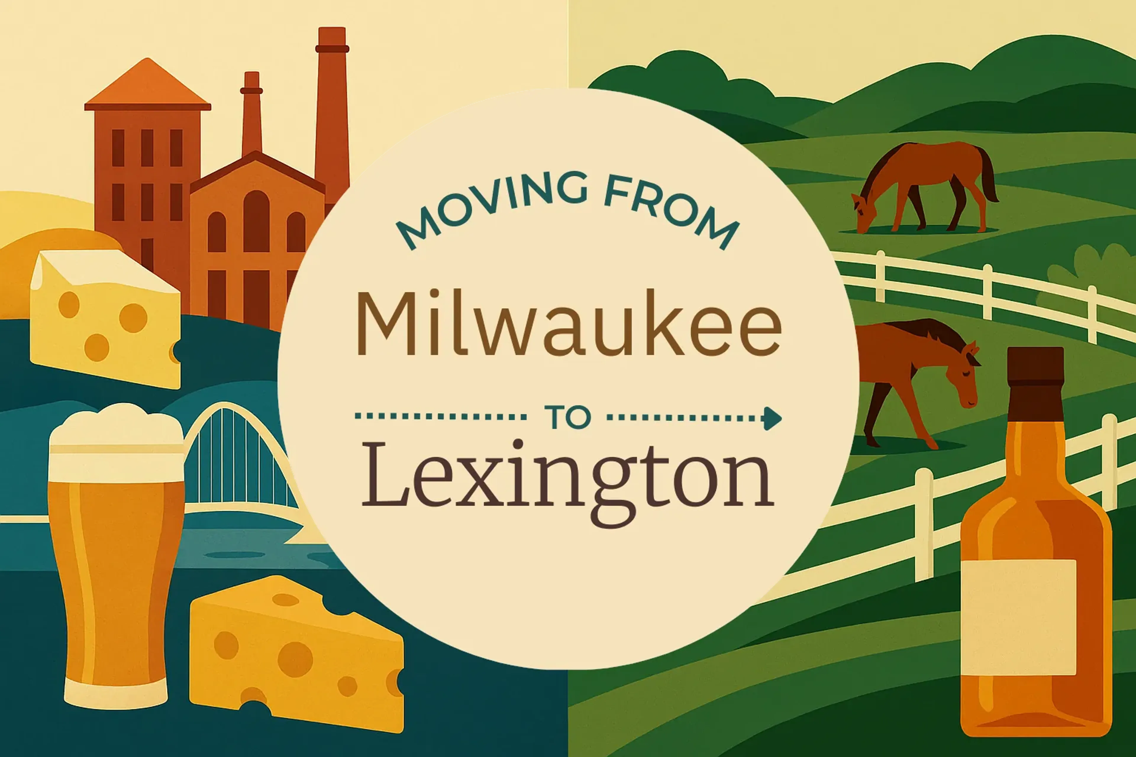 Side-by-side comparison of Milwaukee to Lexington moving companies