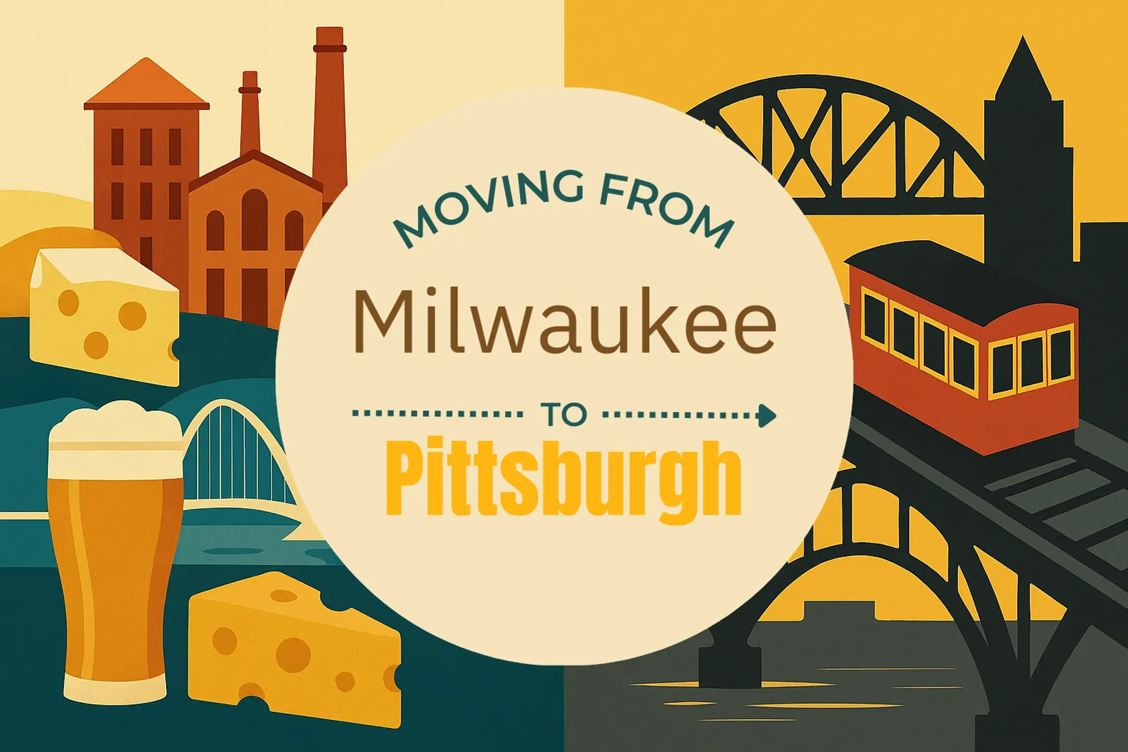Side-by-side comparison of Milwaukee to Pittsburgh moving companies