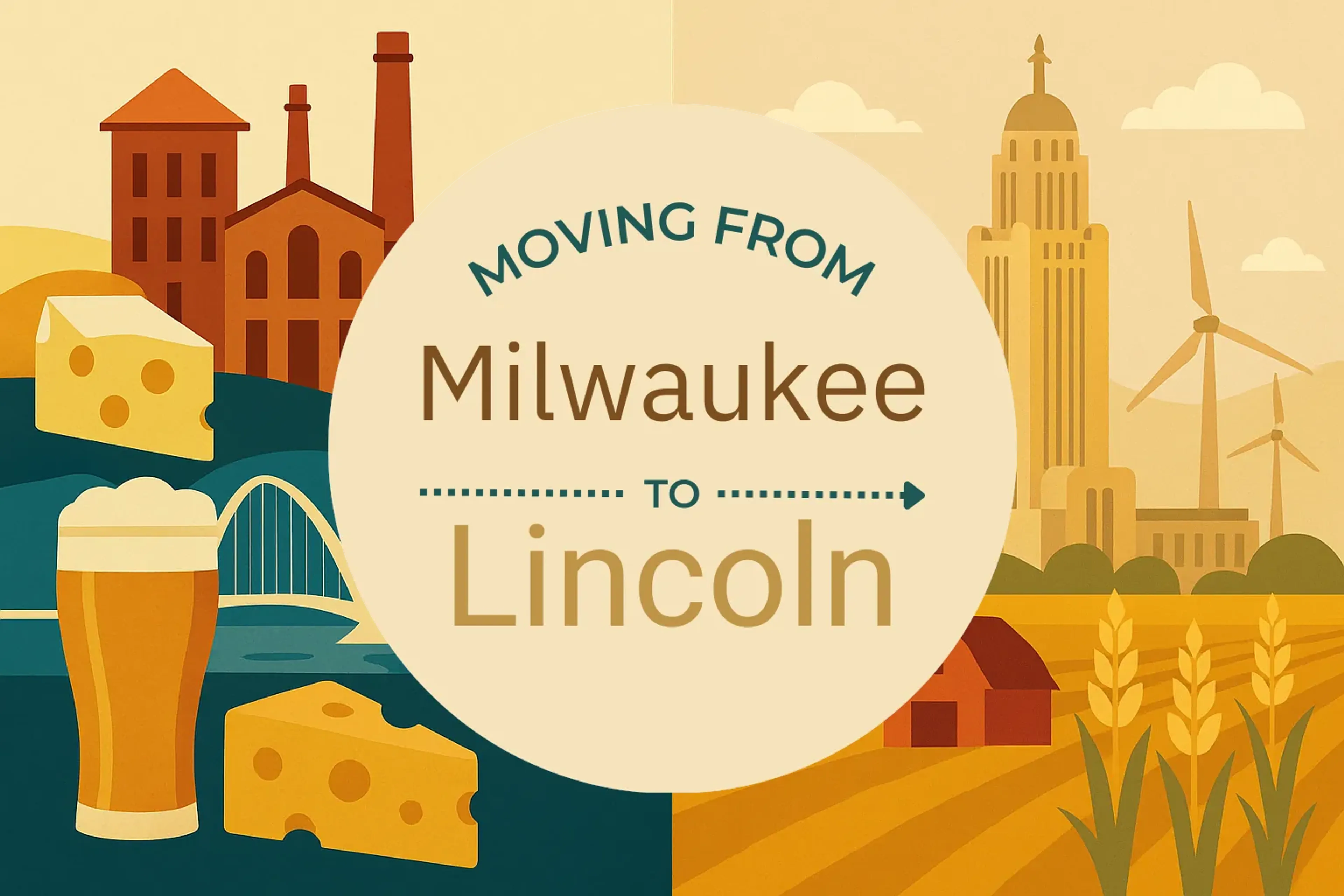 Side-by-side comparison of Milwaukee to Lincoln moving companies