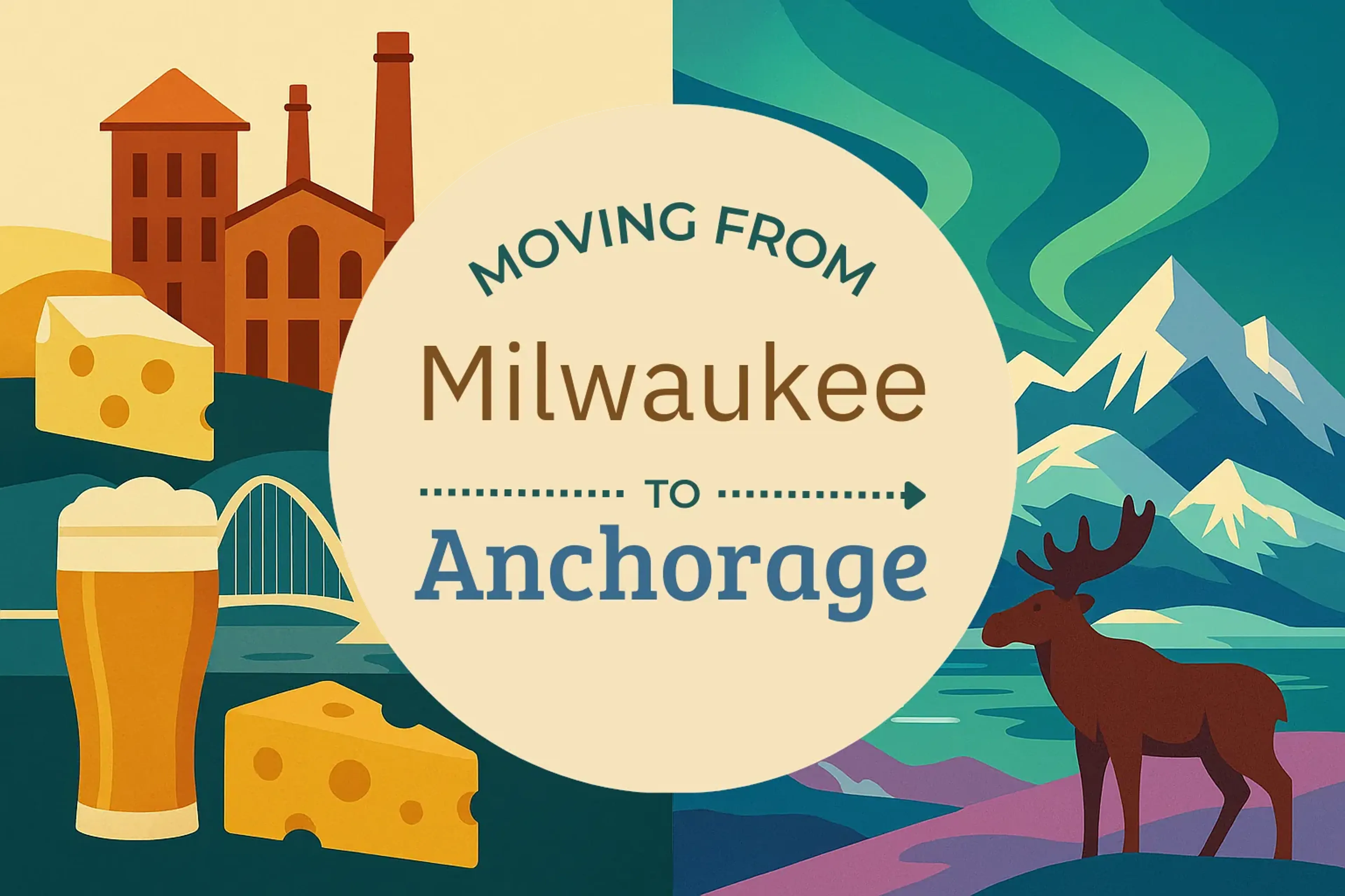 Side-by-side comparison of Milwaukee to Anchorage moving companies