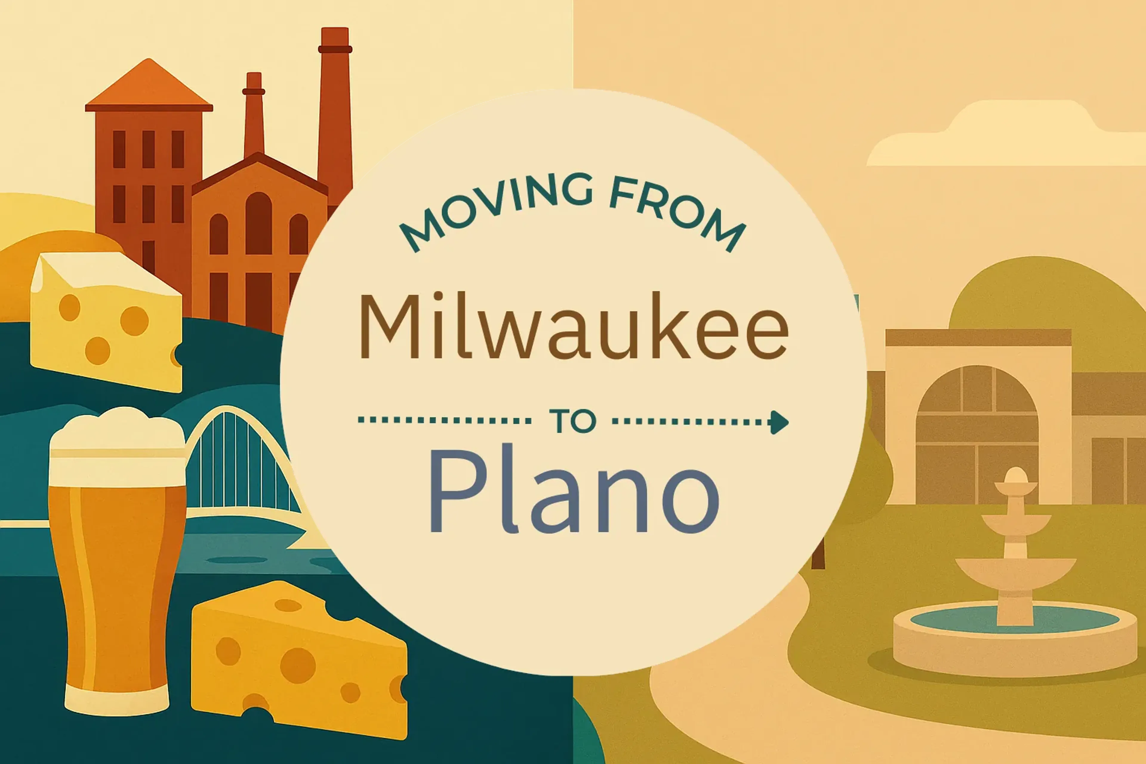 Side-by-side comparison of Milwaukee to Plano moving companies