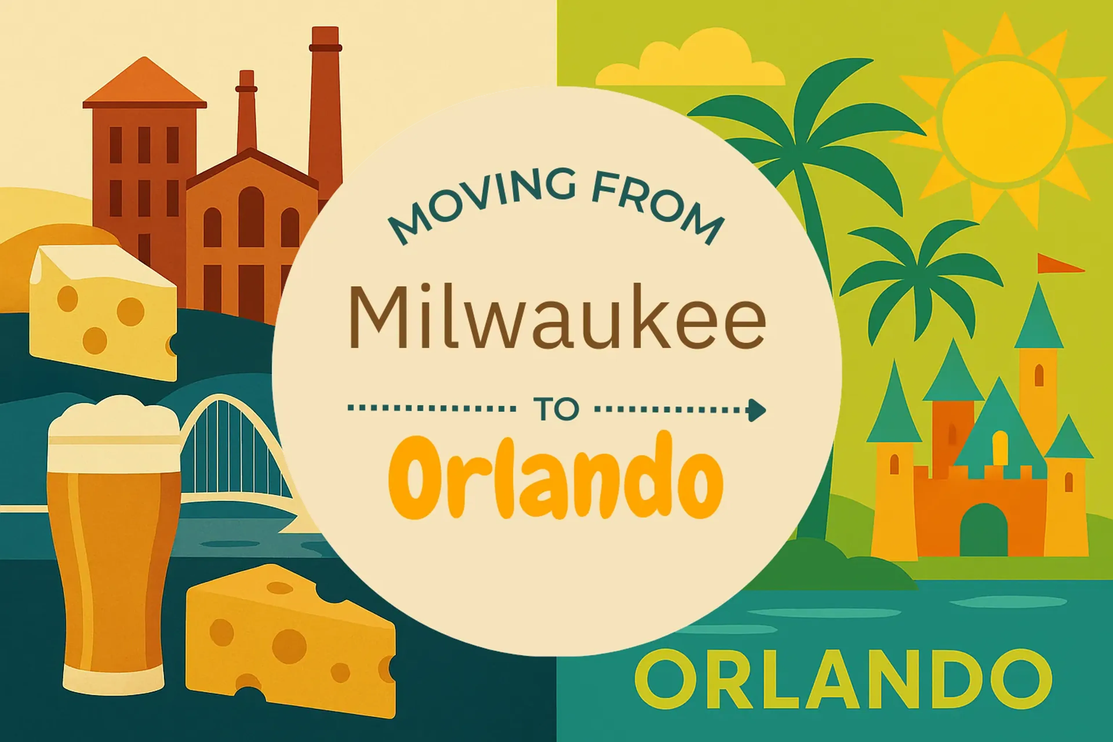 Side-by-side comparison of Milwaukee to Orlando moving companies