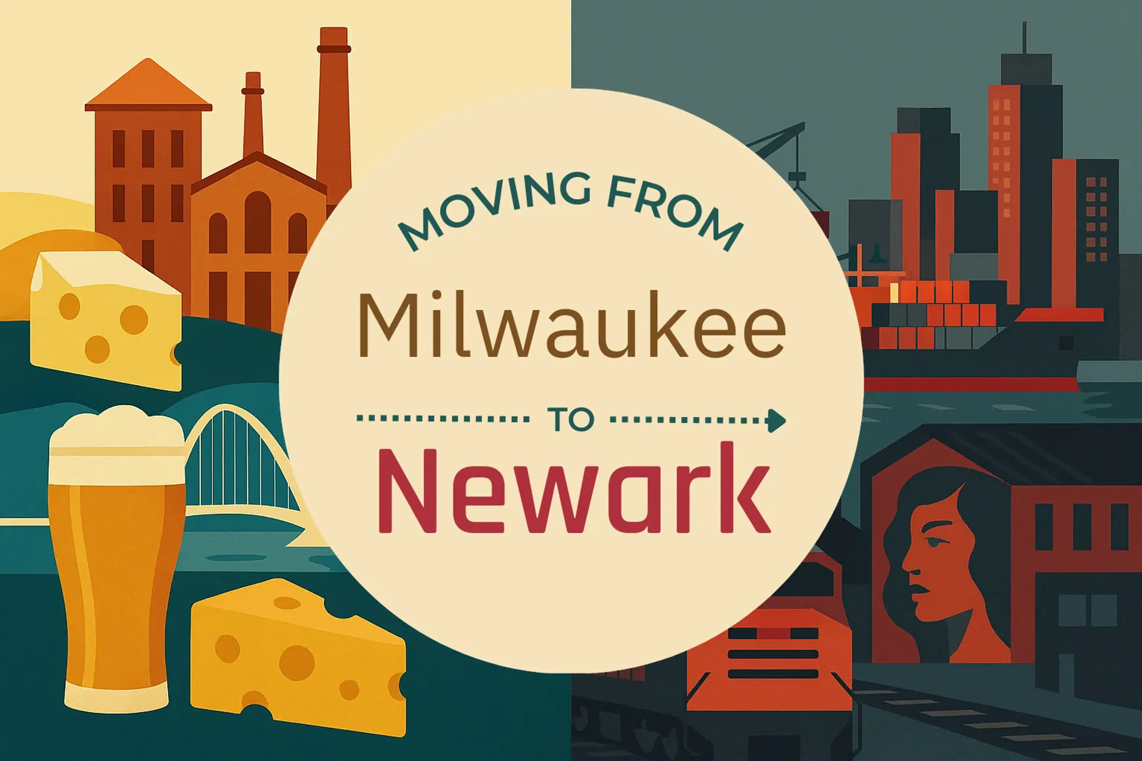 Side-by-side comparison of Milwaukee to Newark moving companies