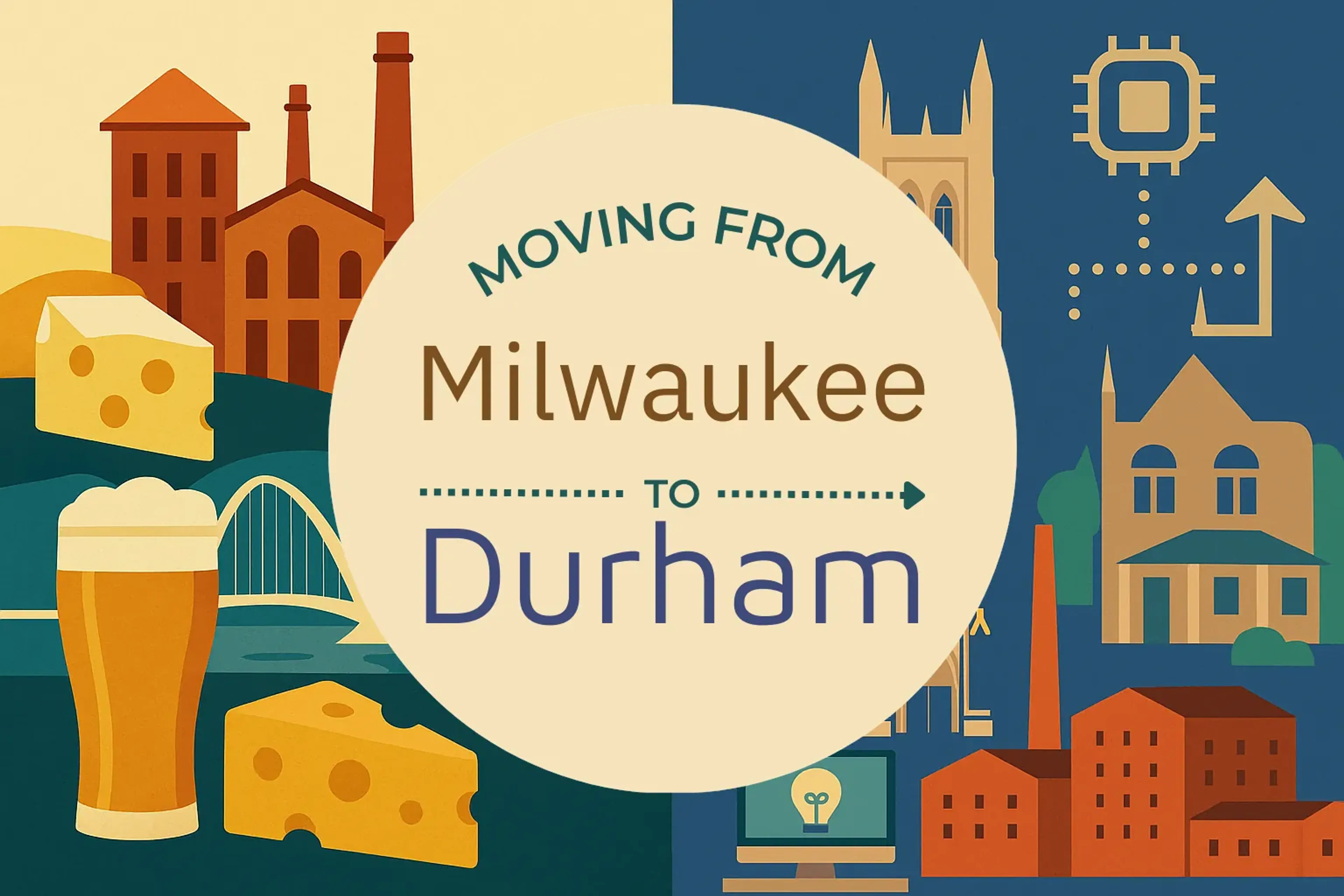 Side-by-side comparison of Milwaukee to Durham moving companies