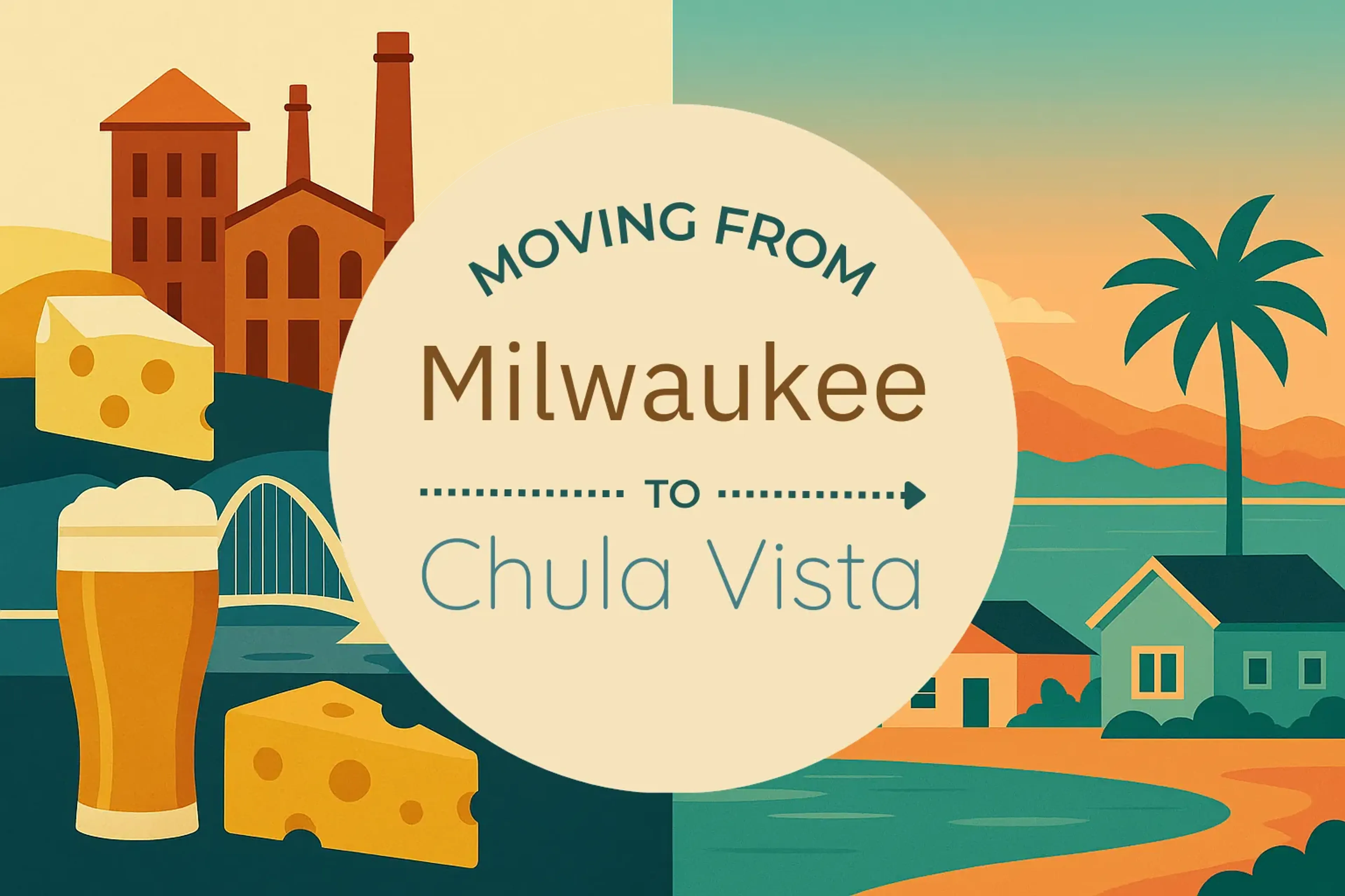 Side-by-side comparison of Milwaukee to Chula Vista moving companies