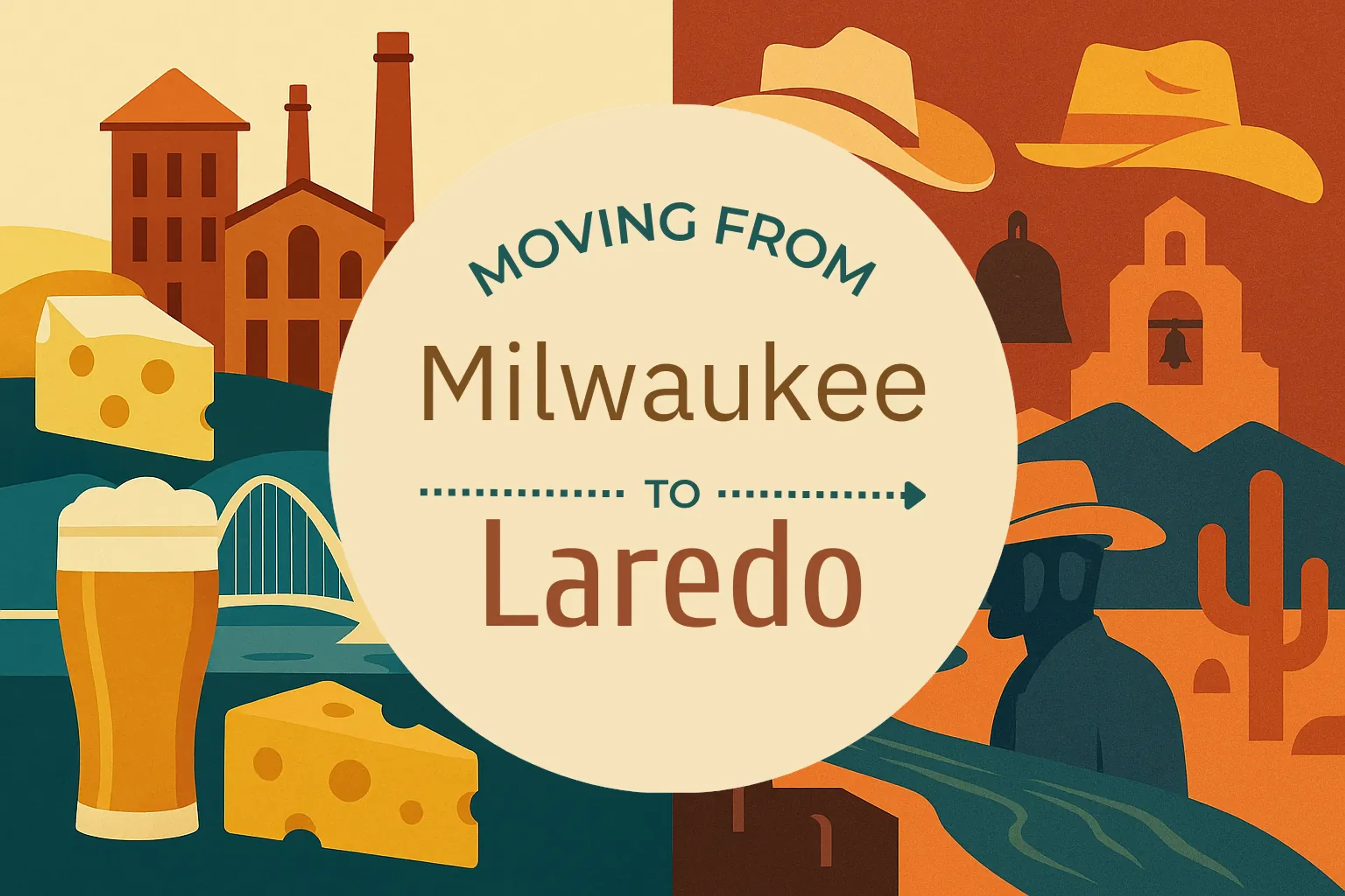 Side-by-side comparison of Milwaukee to Laredo moving companies