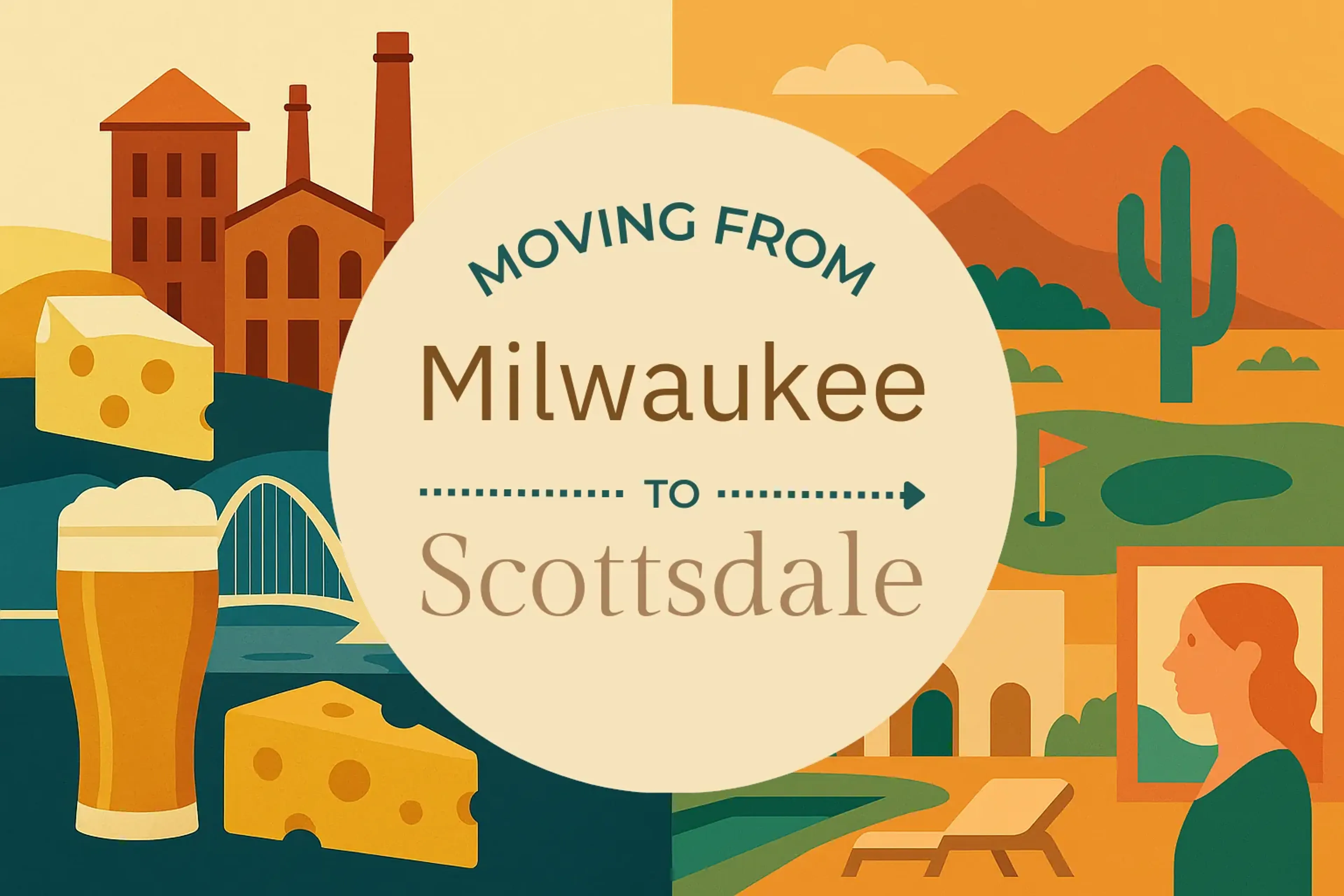Side-by-side comparison of Milwaukee to Scottsdale moving companies
