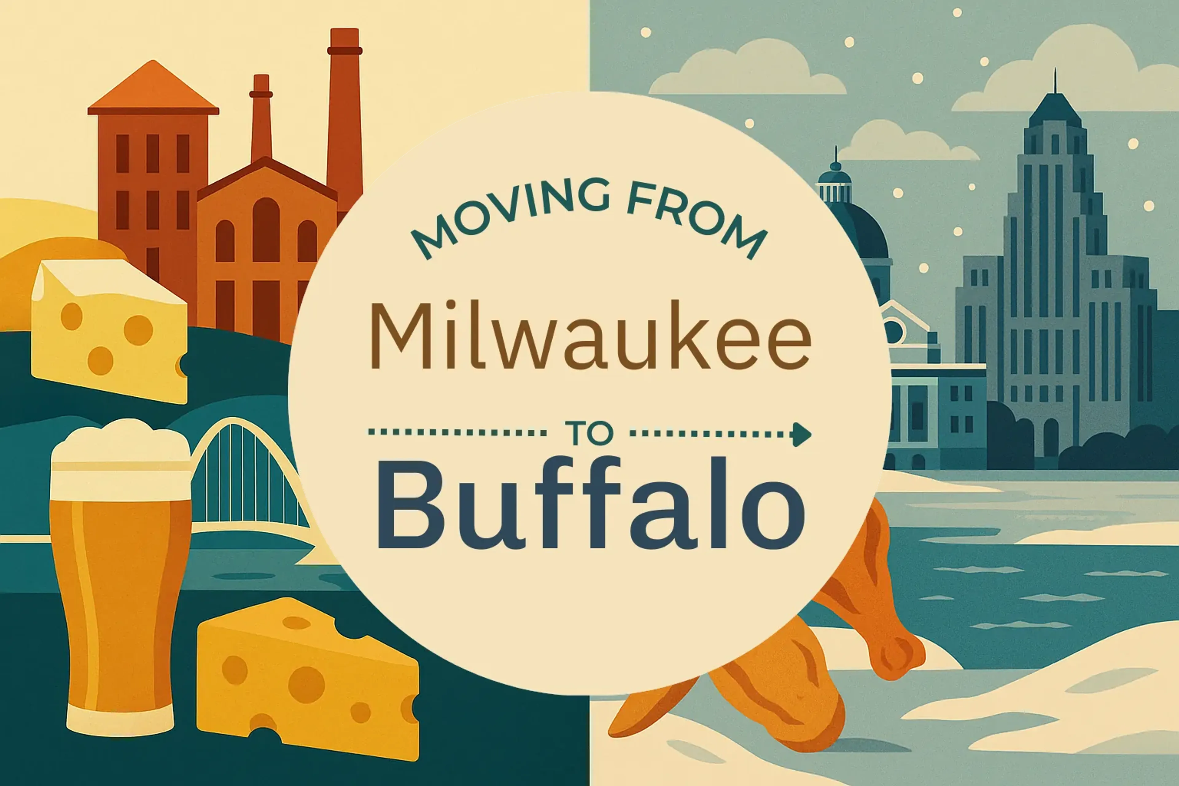 Side-by-side comparison of Milwaukee to Buffalo moving companies