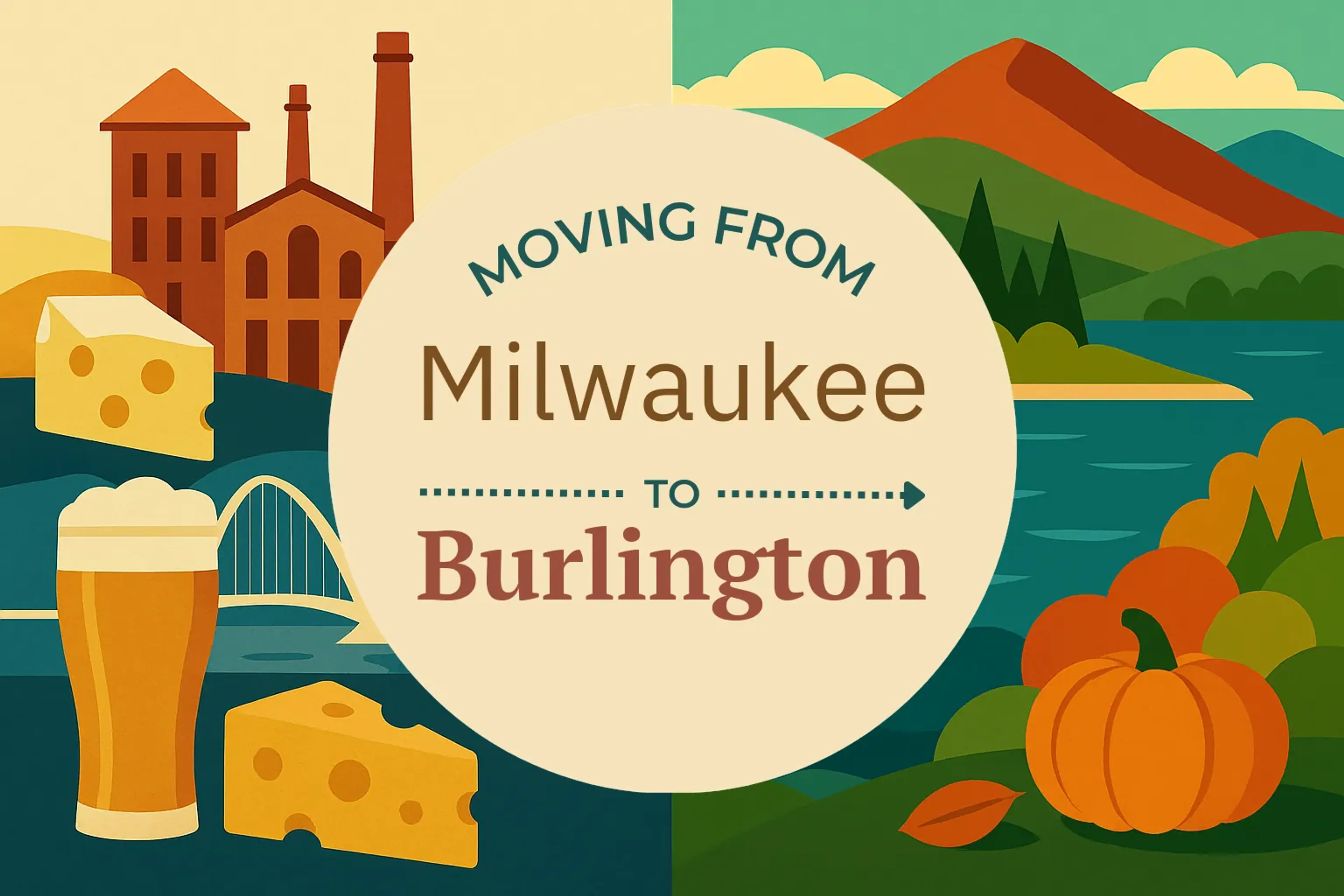 Side-by-side comparison of Milwaukee to Burlington moving companies