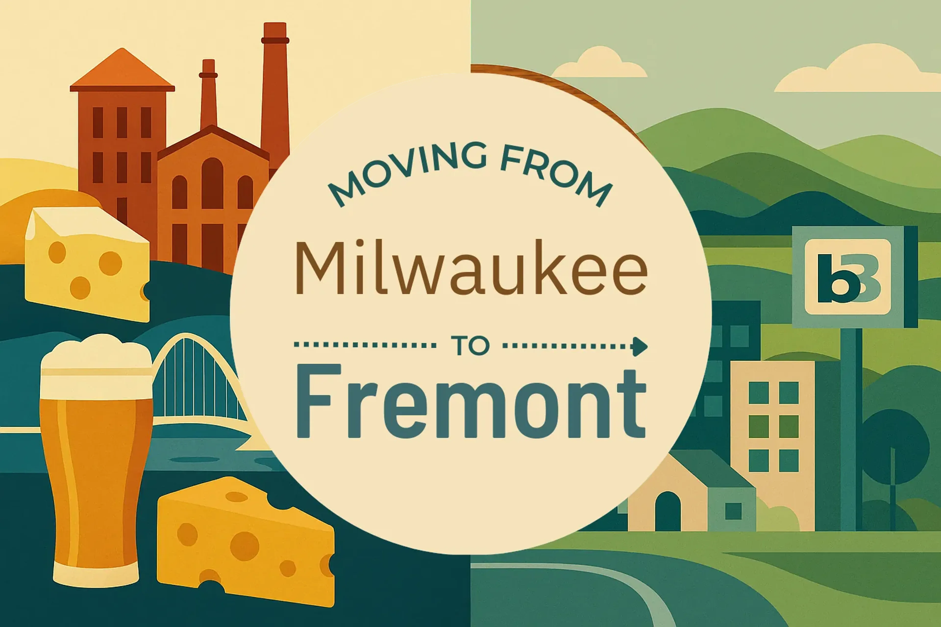 Side-by-side comparison of Milwaukee to Fremont moving companies