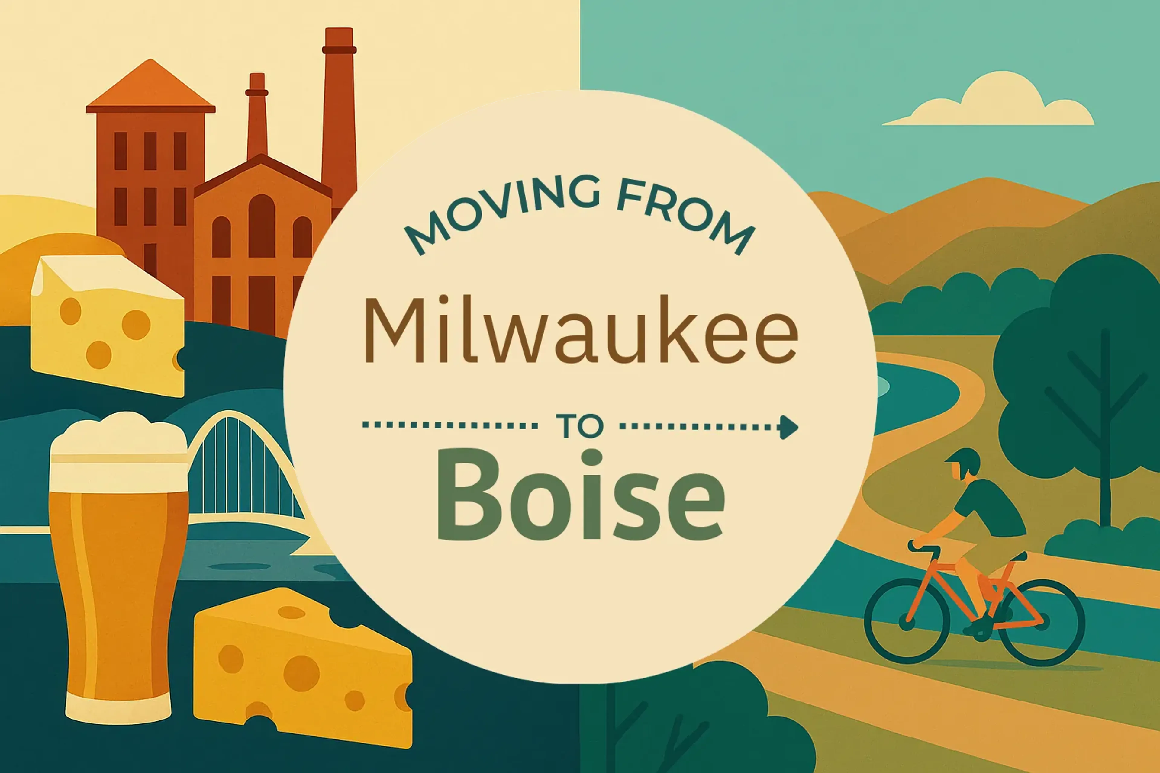 Side-by-side comparison of Milwaukee to Boise moving companies