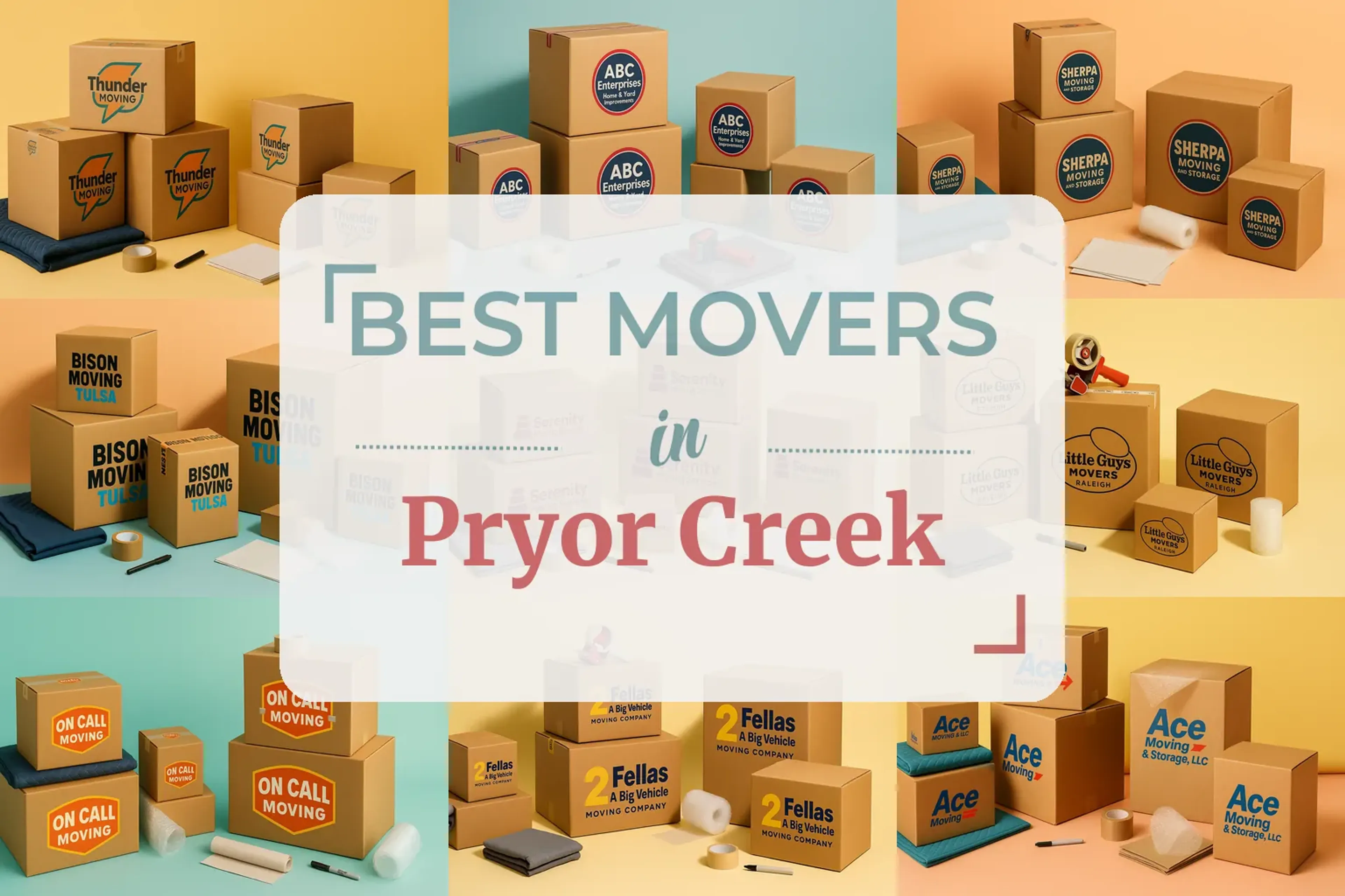 Side-by-side comparison of Pryor Creek moving companies