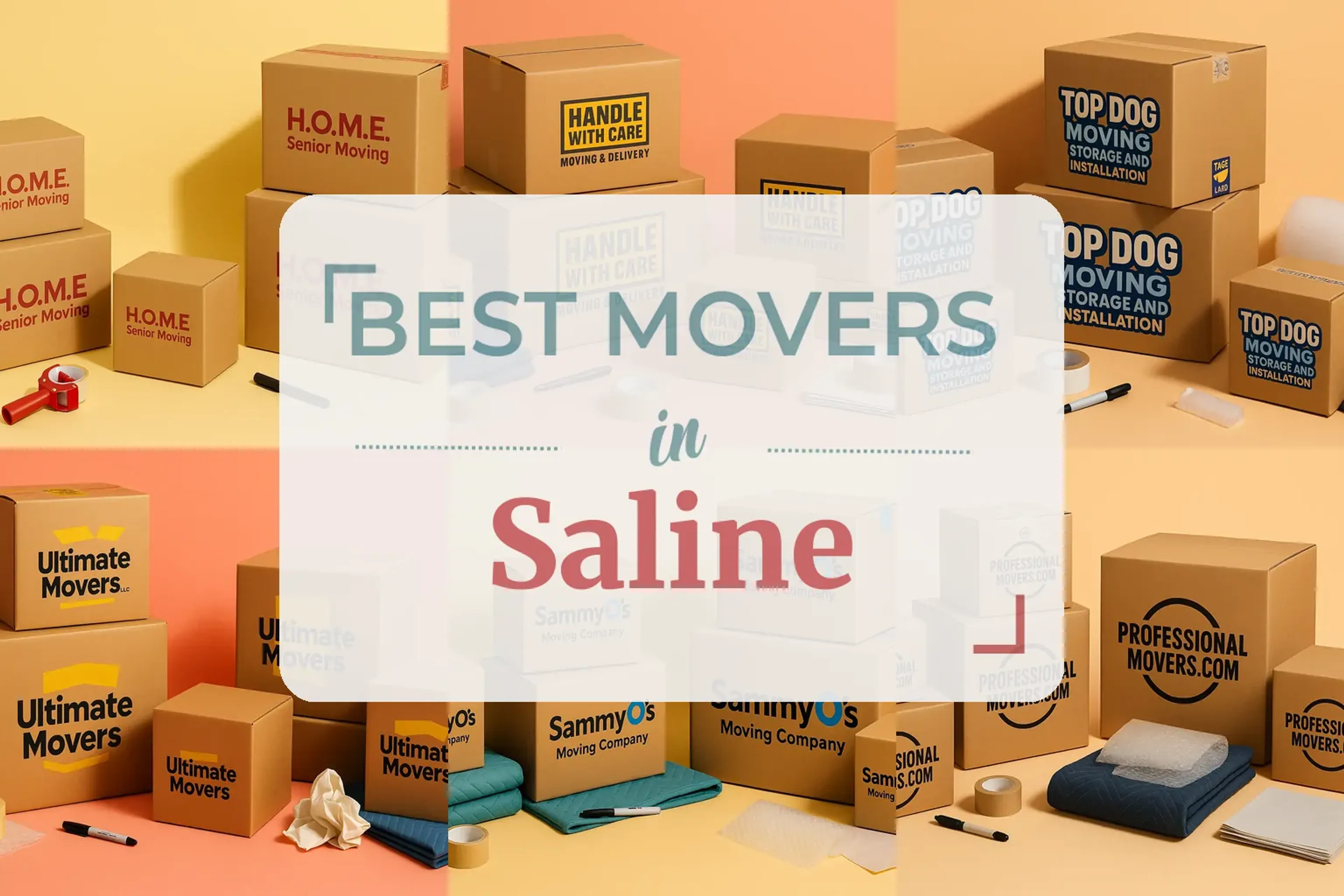 Side-by-side comparison of Saline moving companies