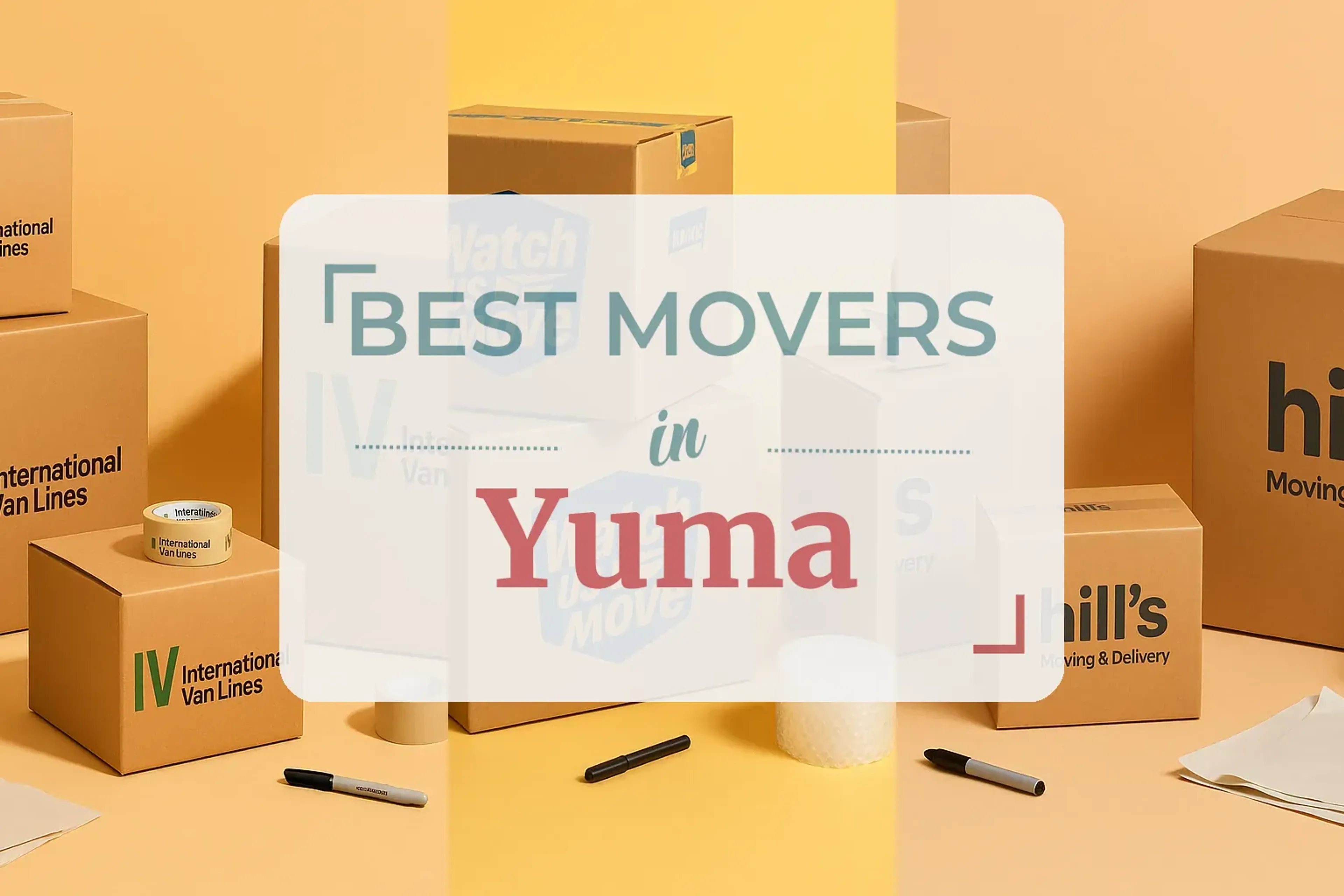 Side-by-side comparison of Yuma moving companies