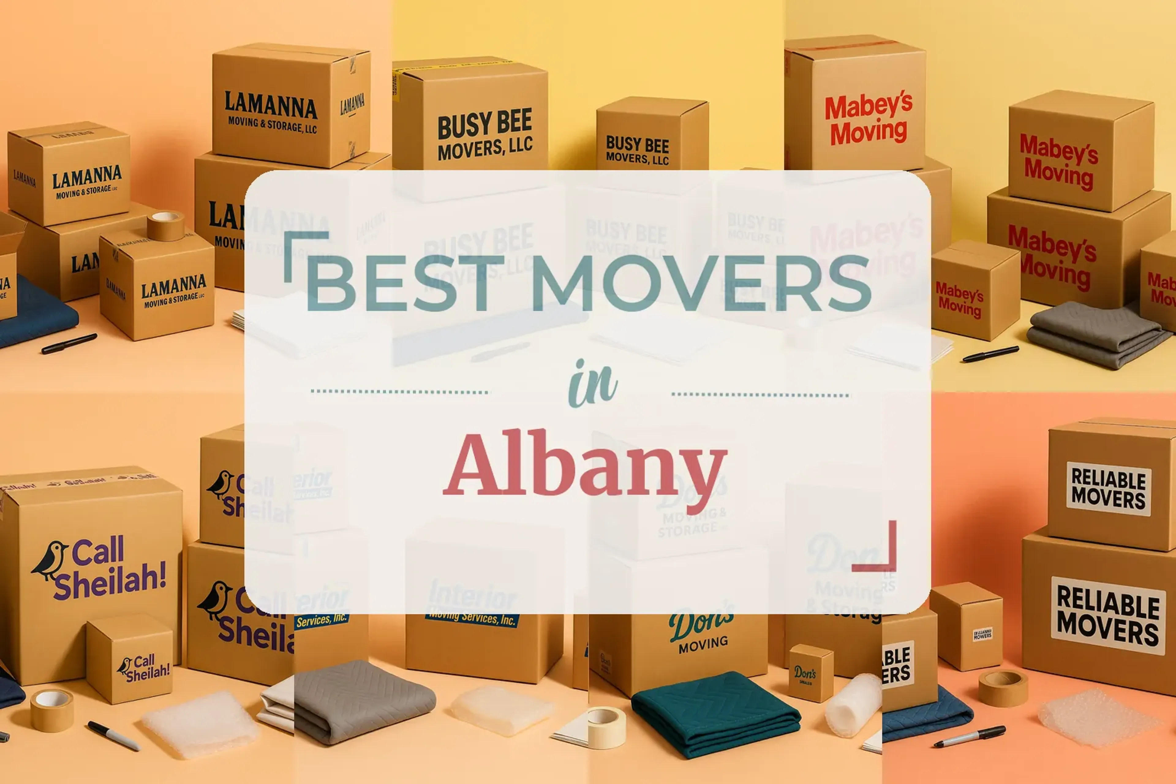 Side-by-side comparison of Albany moving companies