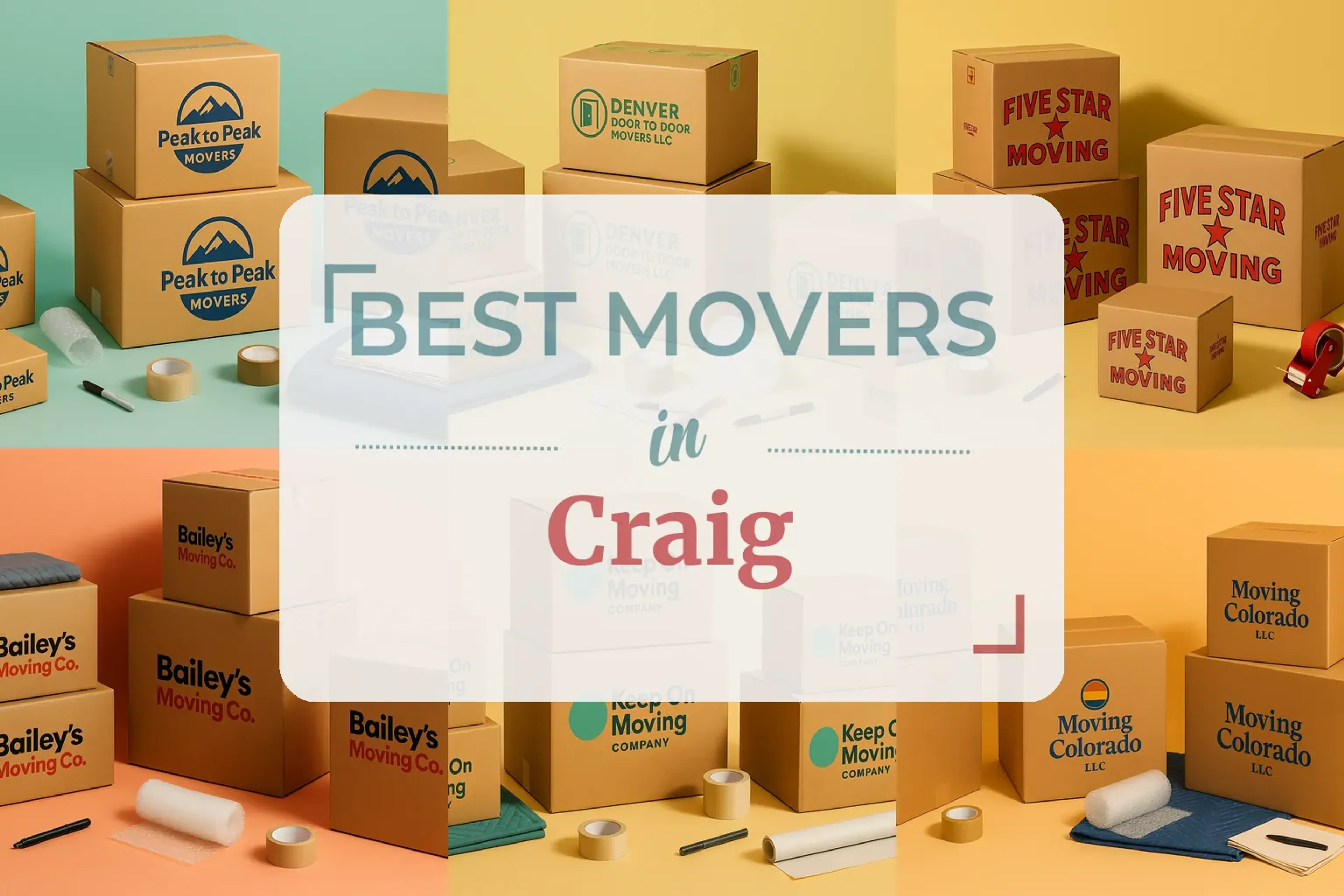 Side-by-side comparison of Craig moving companies