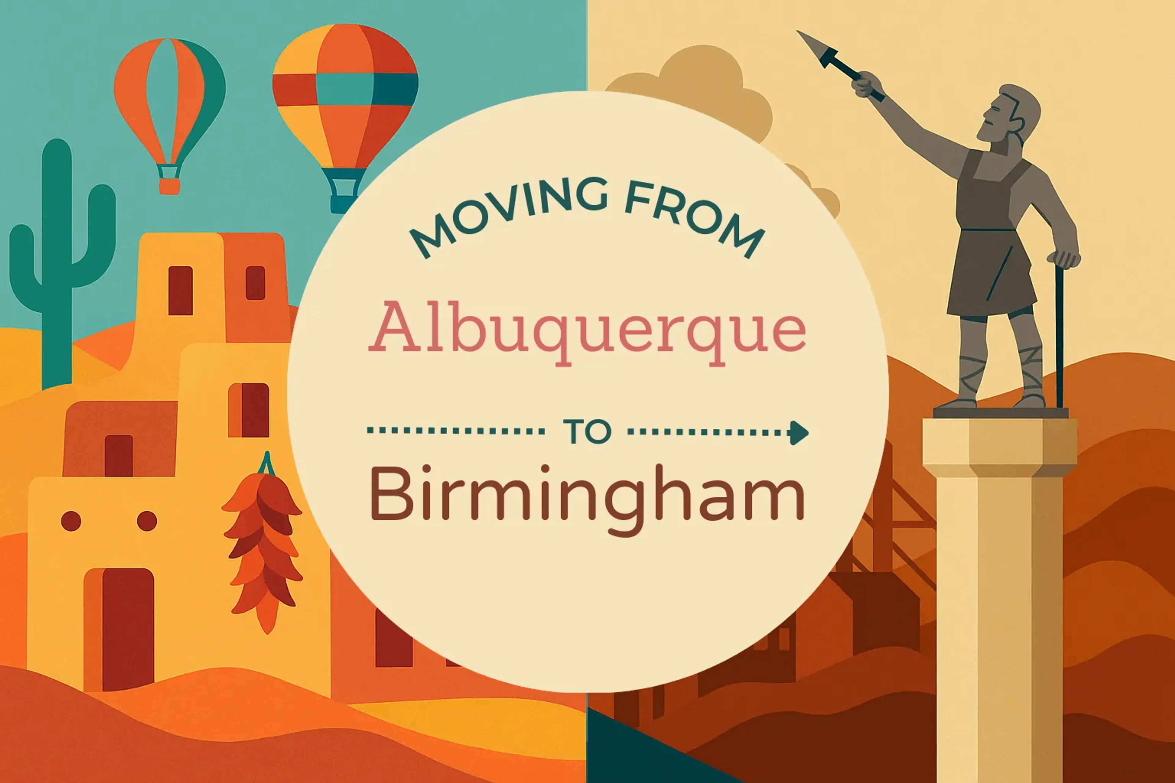 Side-by-side comparison of Albuquerque to Birmingham moving companies