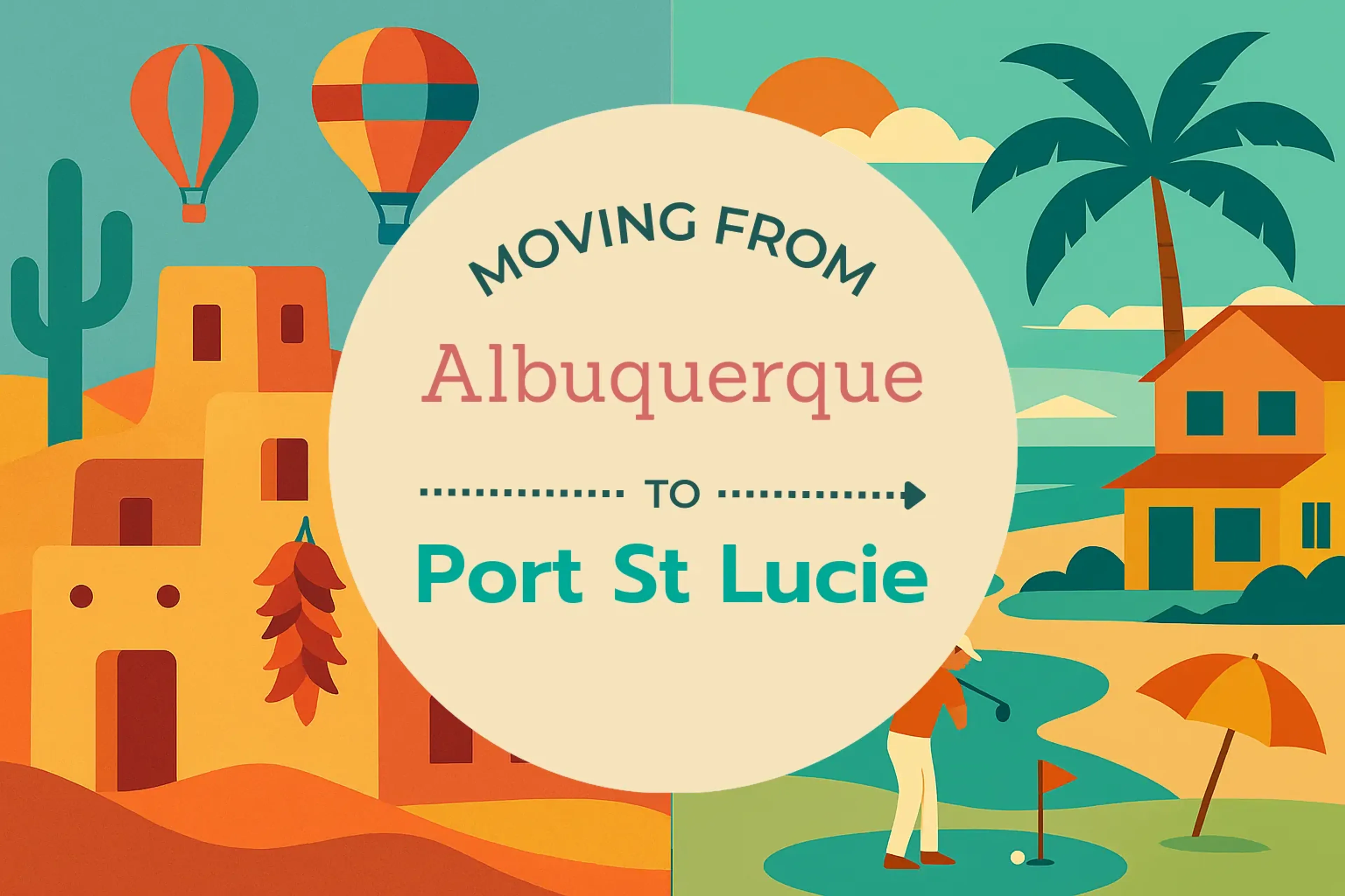Side-by-side comparison of Albuquerque to Port St. Lucie moving companies