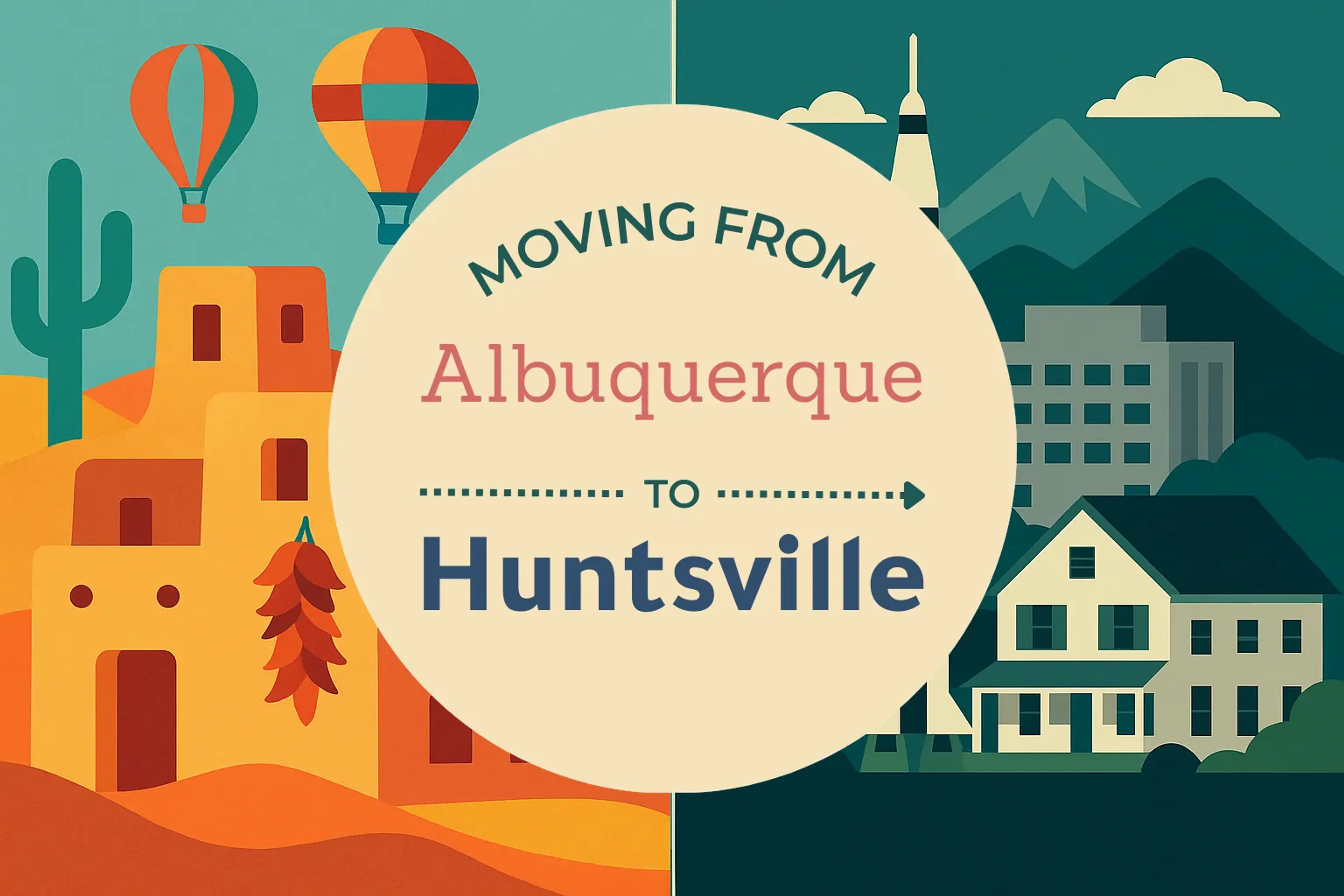 Side-by-side comparison of Albuquerque to Huntsville moving companies