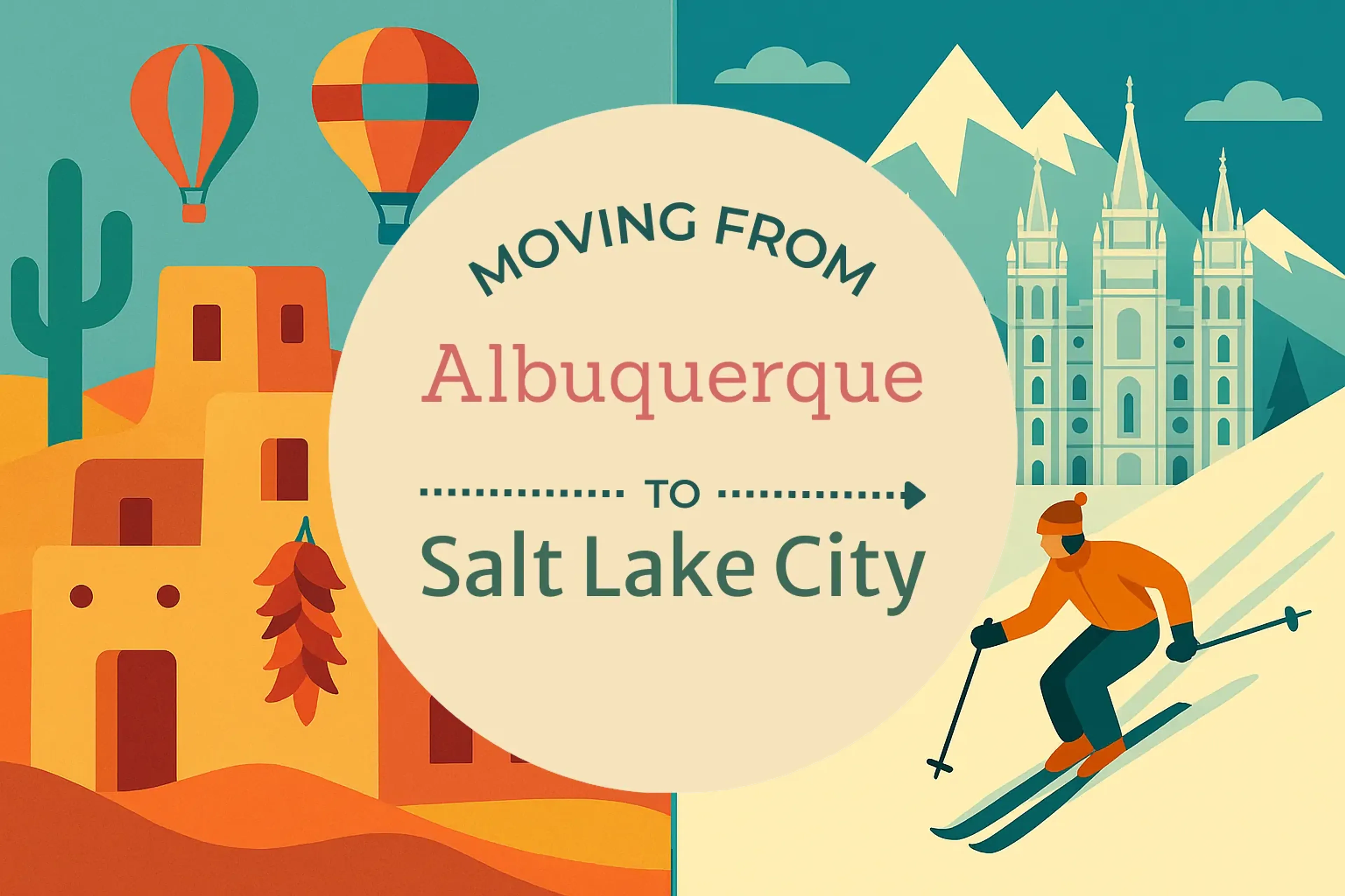 Side-by-side comparison of Albuquerque to Salt Lake City moving companies