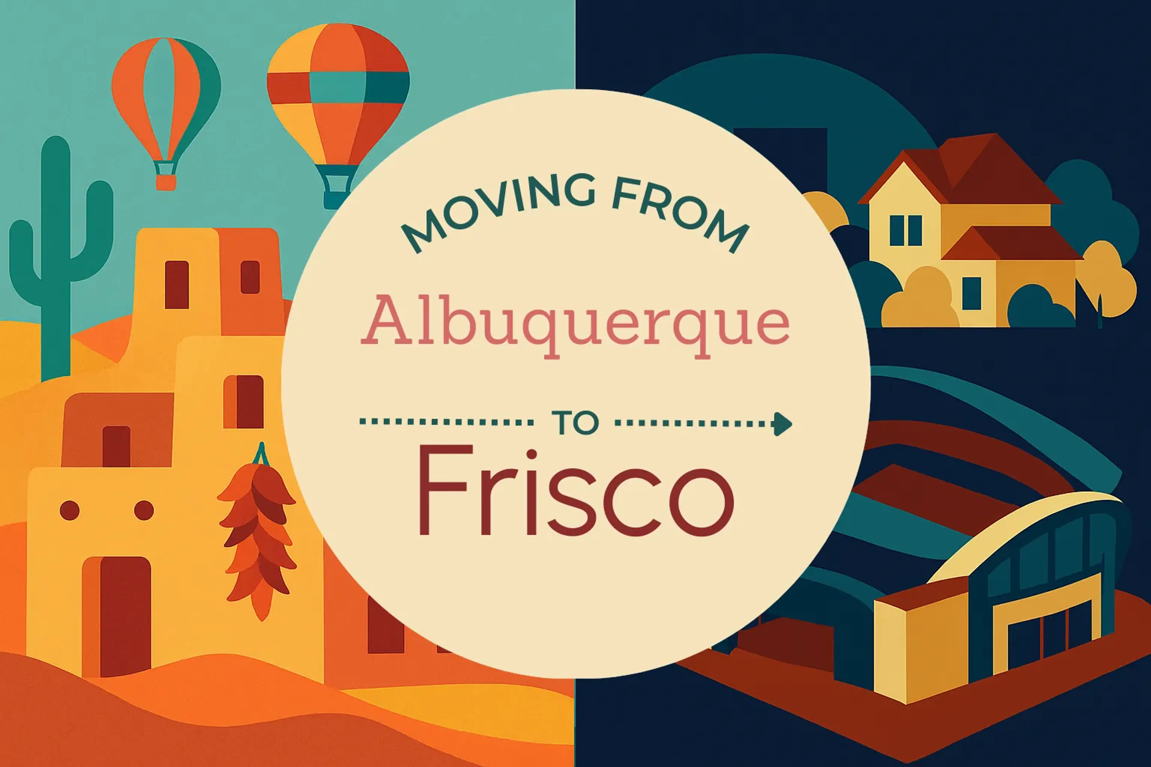 Side-by-side comparison of Albuquerque to Frisco moving companies