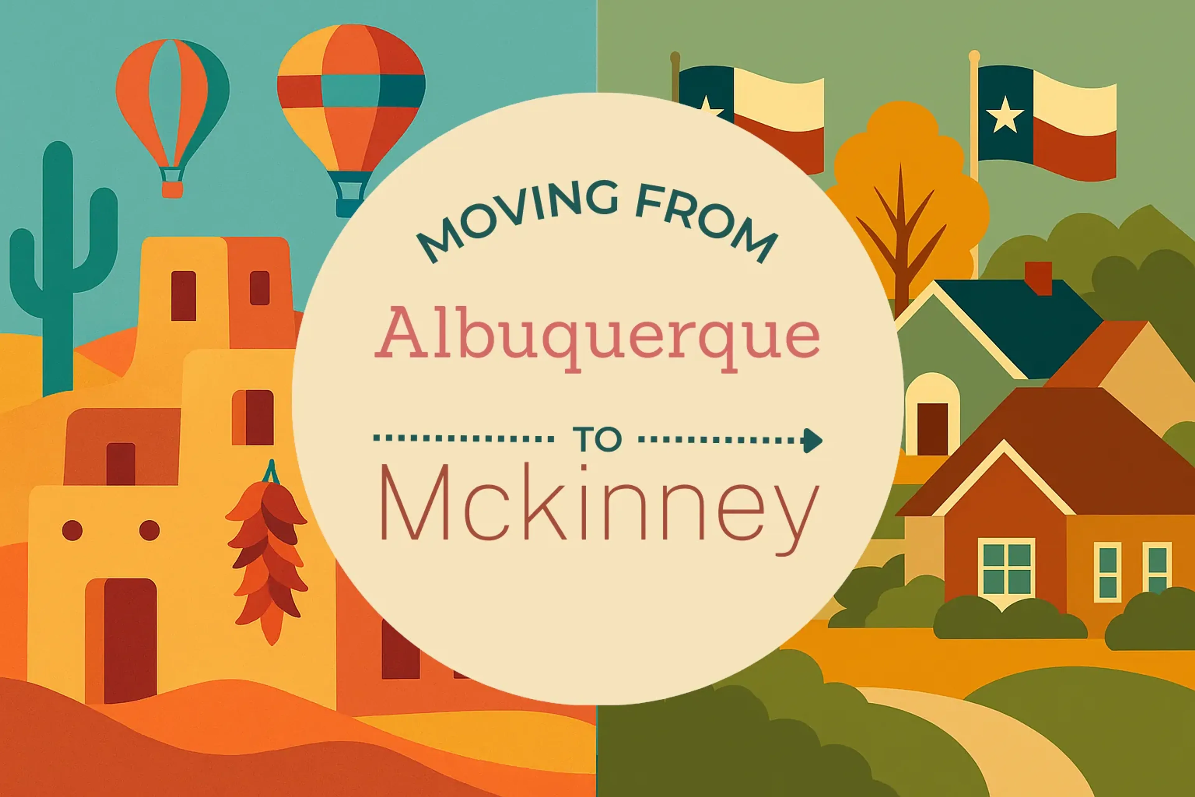 Side-by-side comparison of Albuquerque to Mckinney moving companies