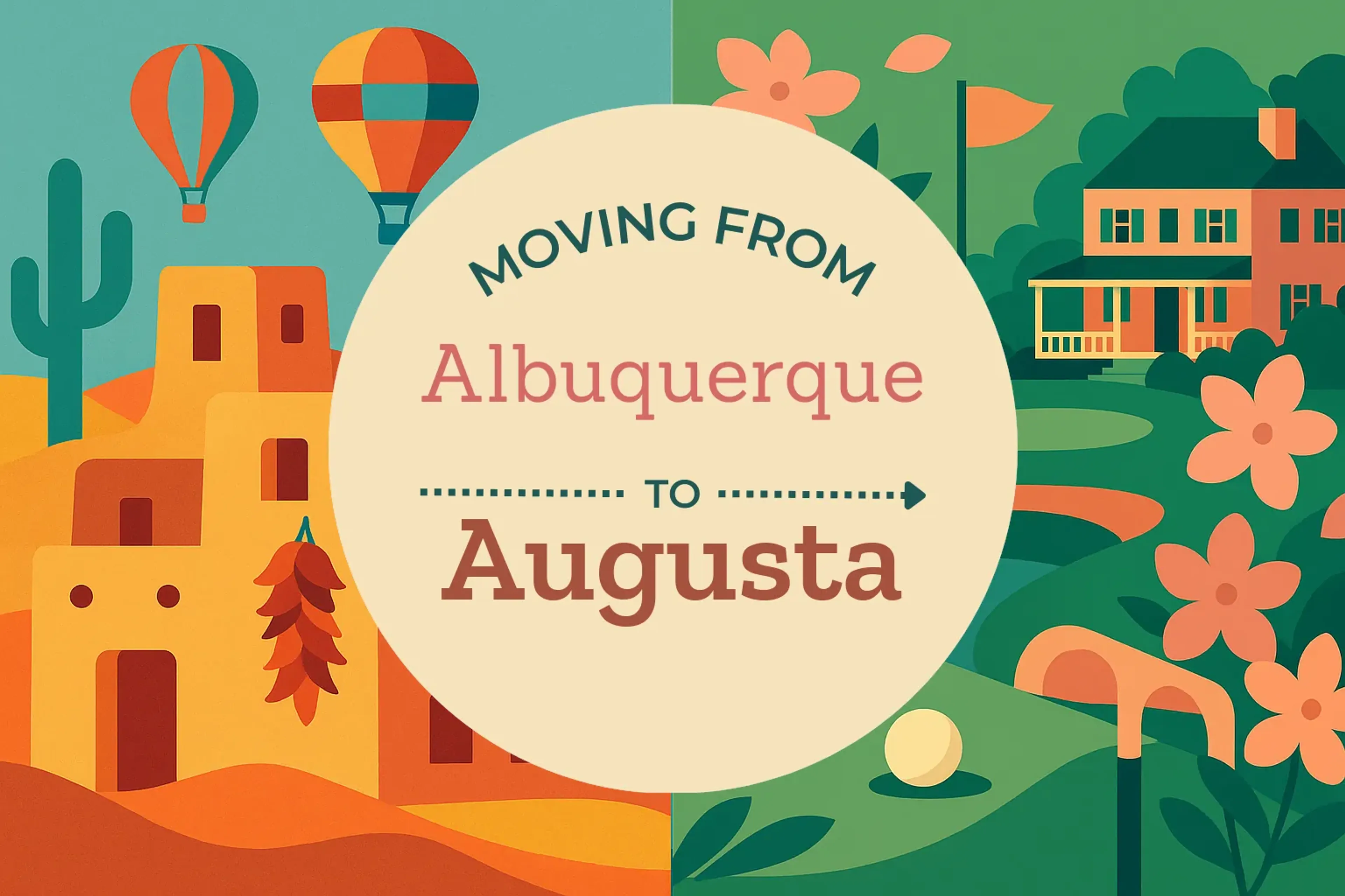 Side-by-side comparison of Albuquerque to Augusta moving companies