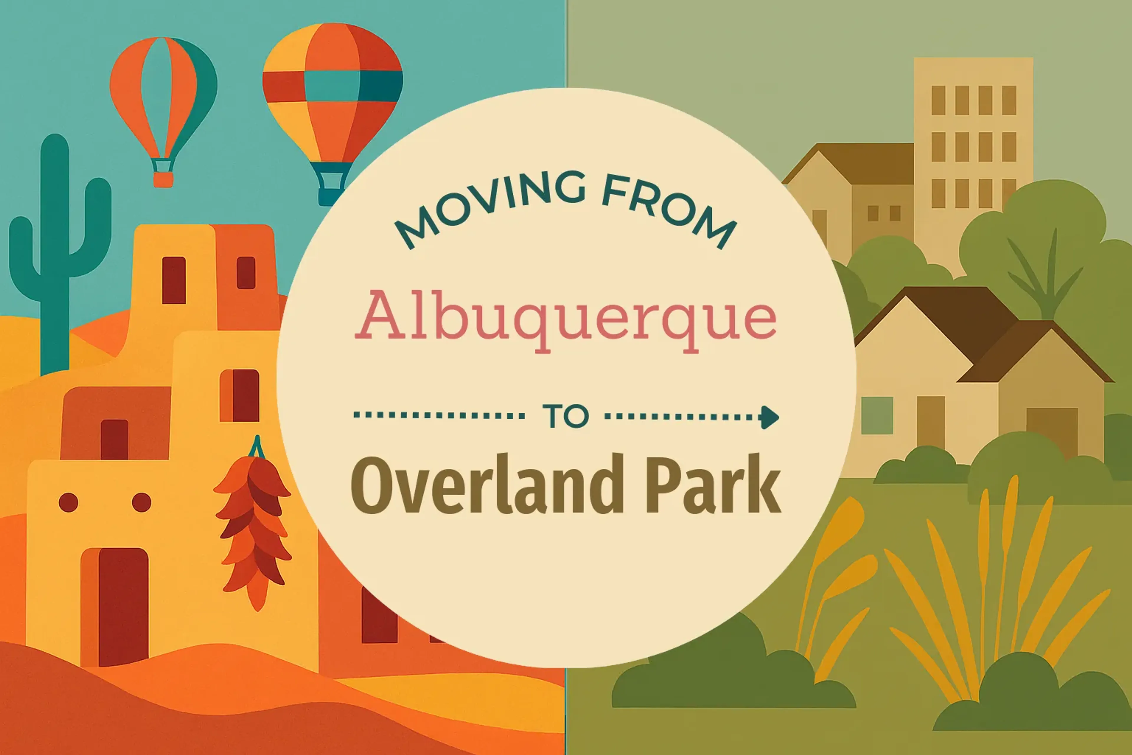 Side-by-side comparison of Albuquerque to Overland Park moving companies