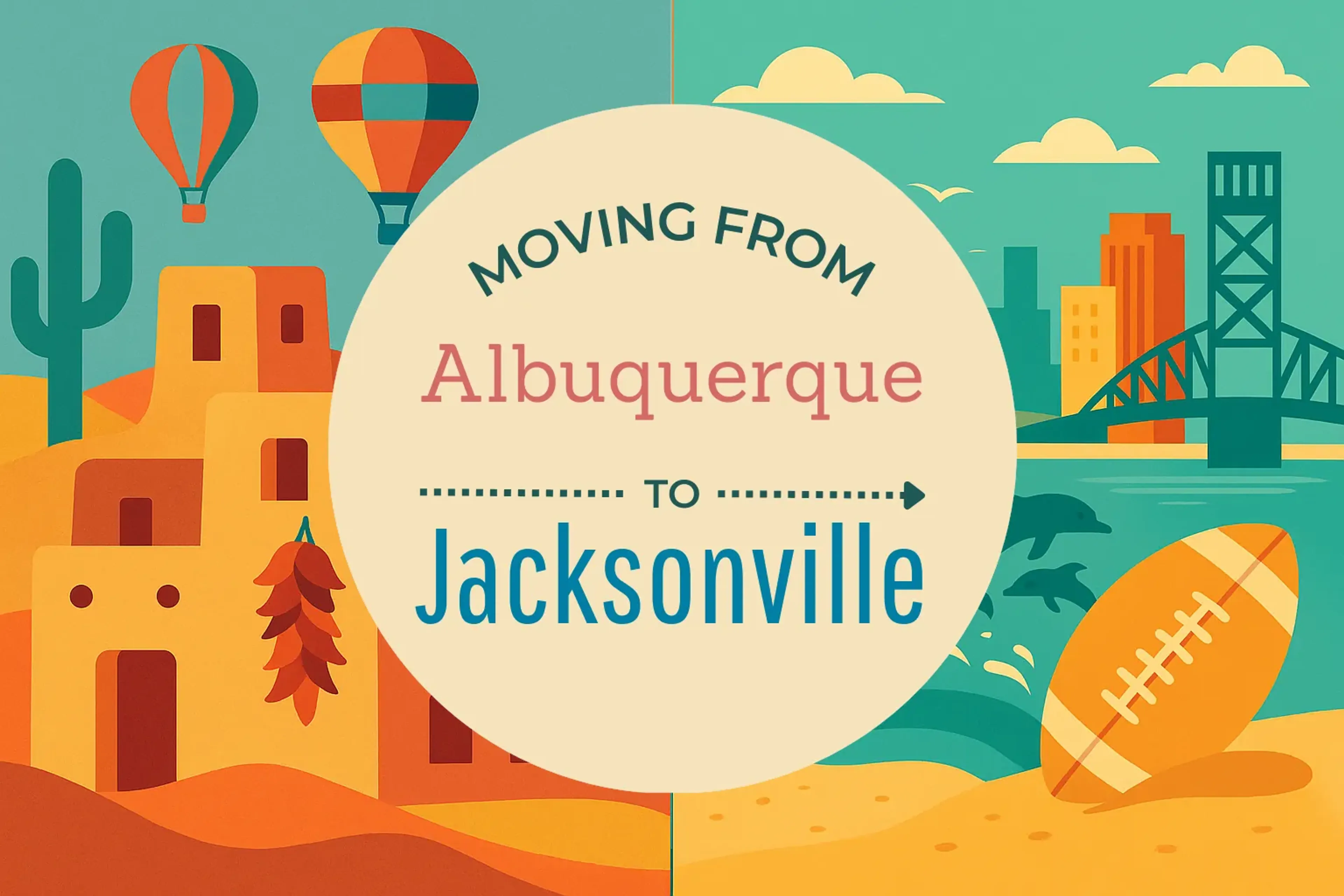 Side-by-side comparison of Albuquerque to Jacksonville moving companies