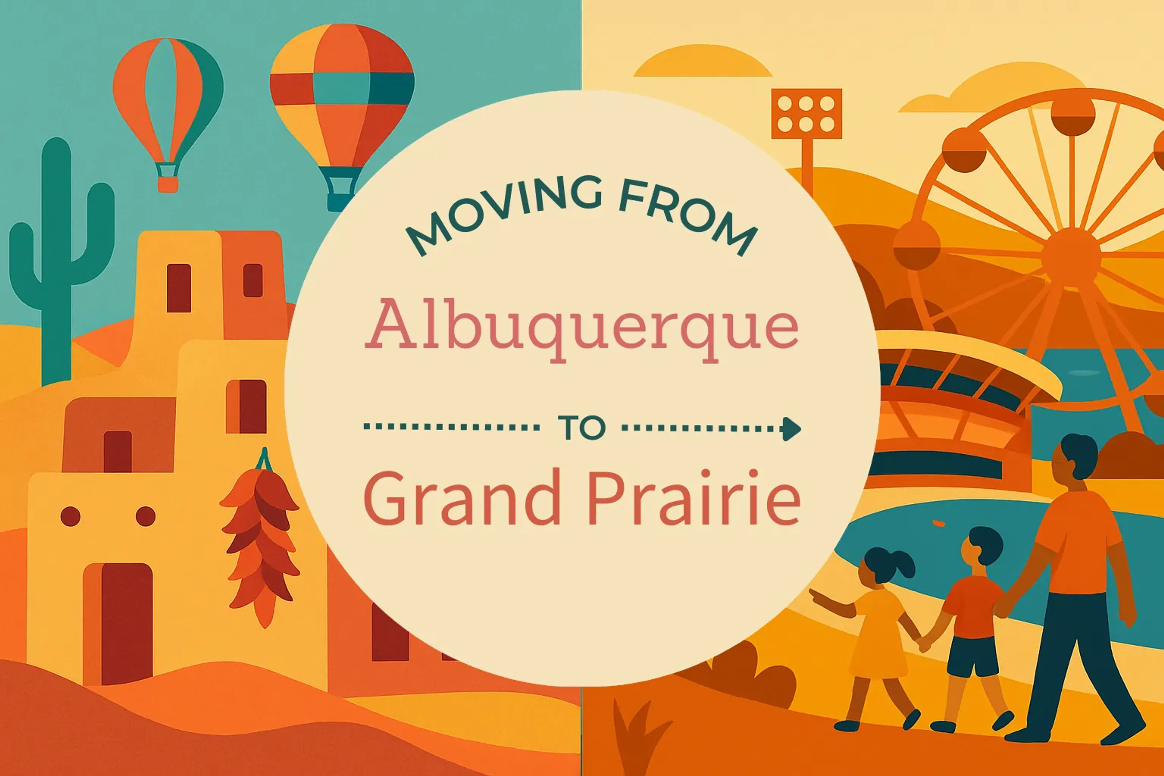 Side-by-side comparison of Albuquerque to Grand Prairie moving companies
